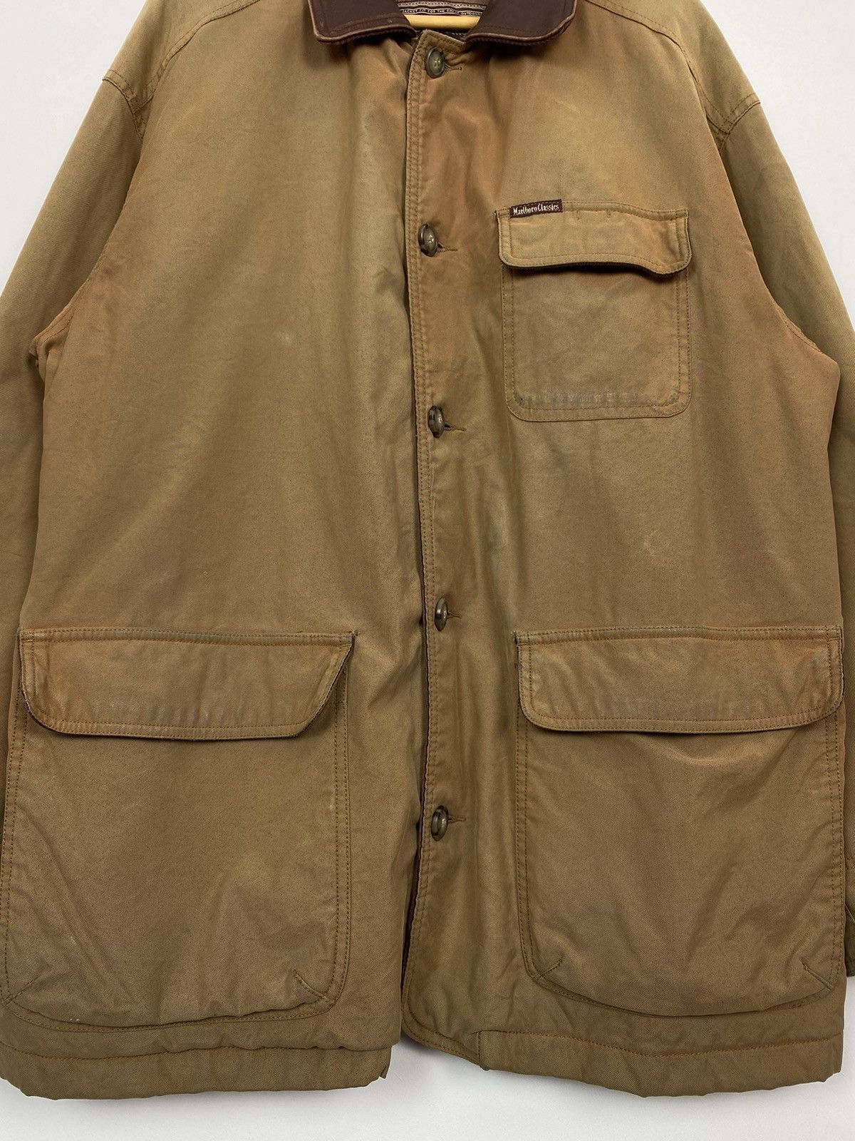 Vintage Vintage Marlboro Classics Full Zip Jacket Beige Men's Sz XL Size US XL / EU 56 / 4 - 6 Thumbnail
