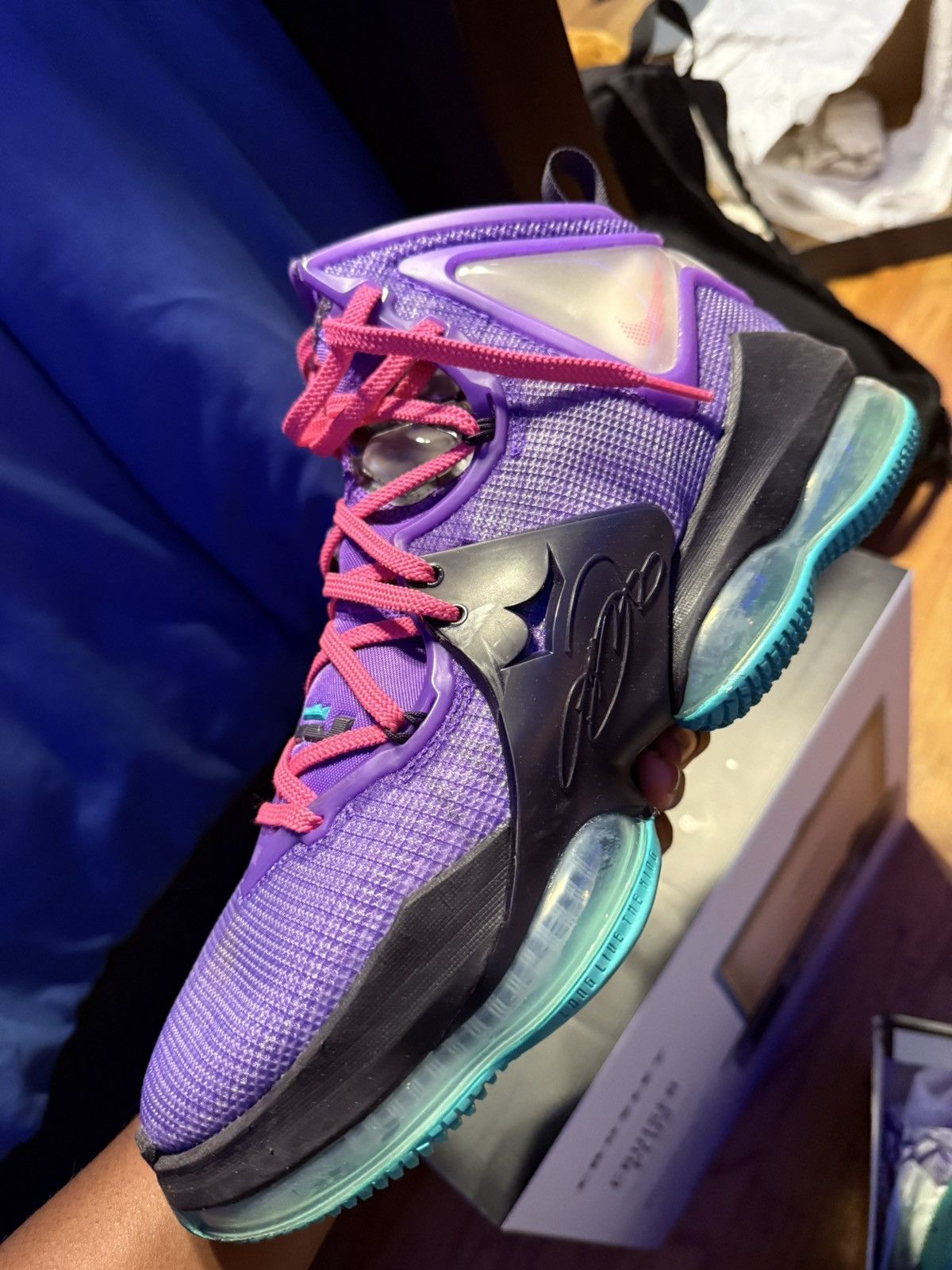 Nike Purple And Black Lebron 9 Elite Size US 11 / EU 44 - 1 Thumbnail