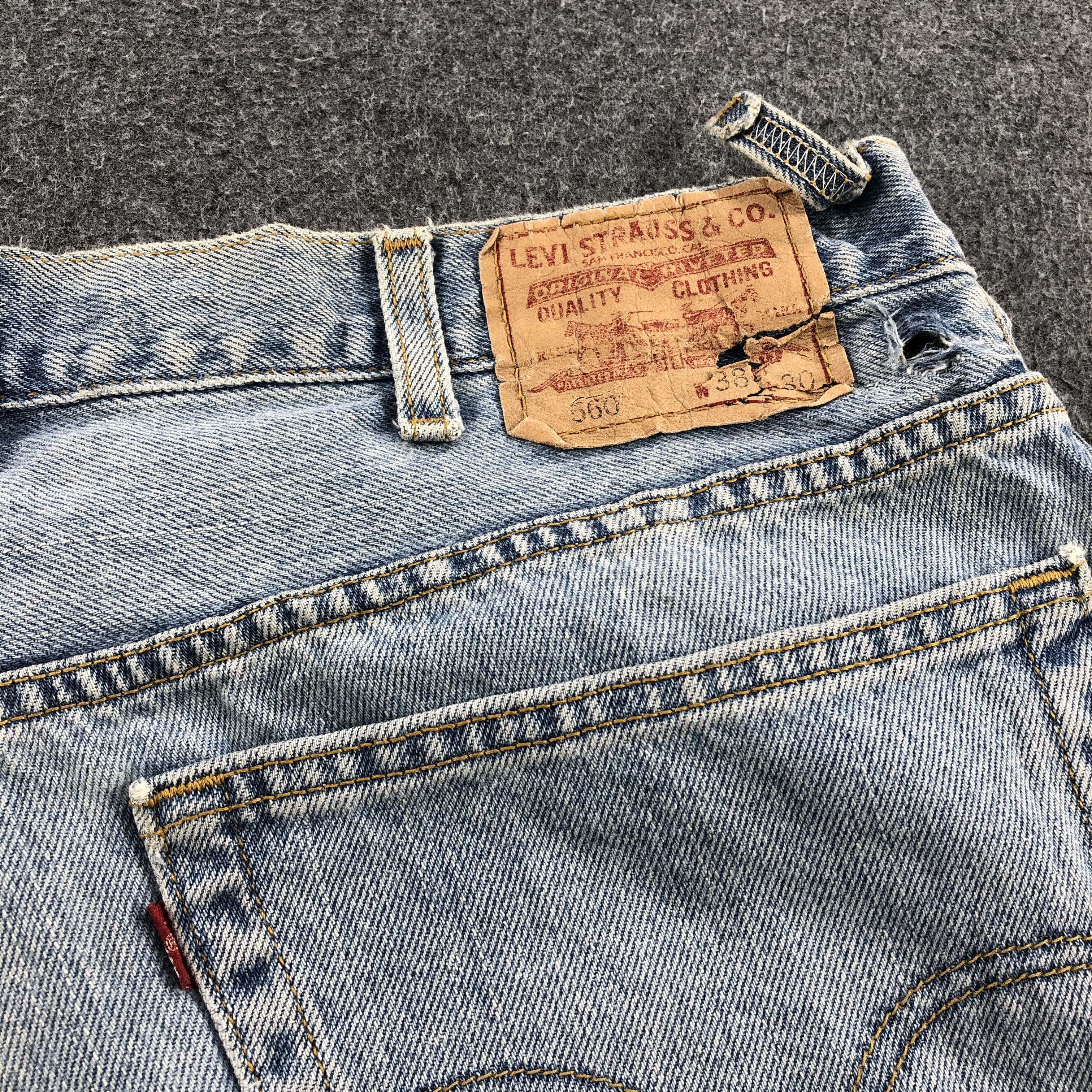 Levi's Light Washed Vintage Levis 560 Jeans Baggy Denim-J1005 Size US 38 / EU 54 - 5 Thumbnail