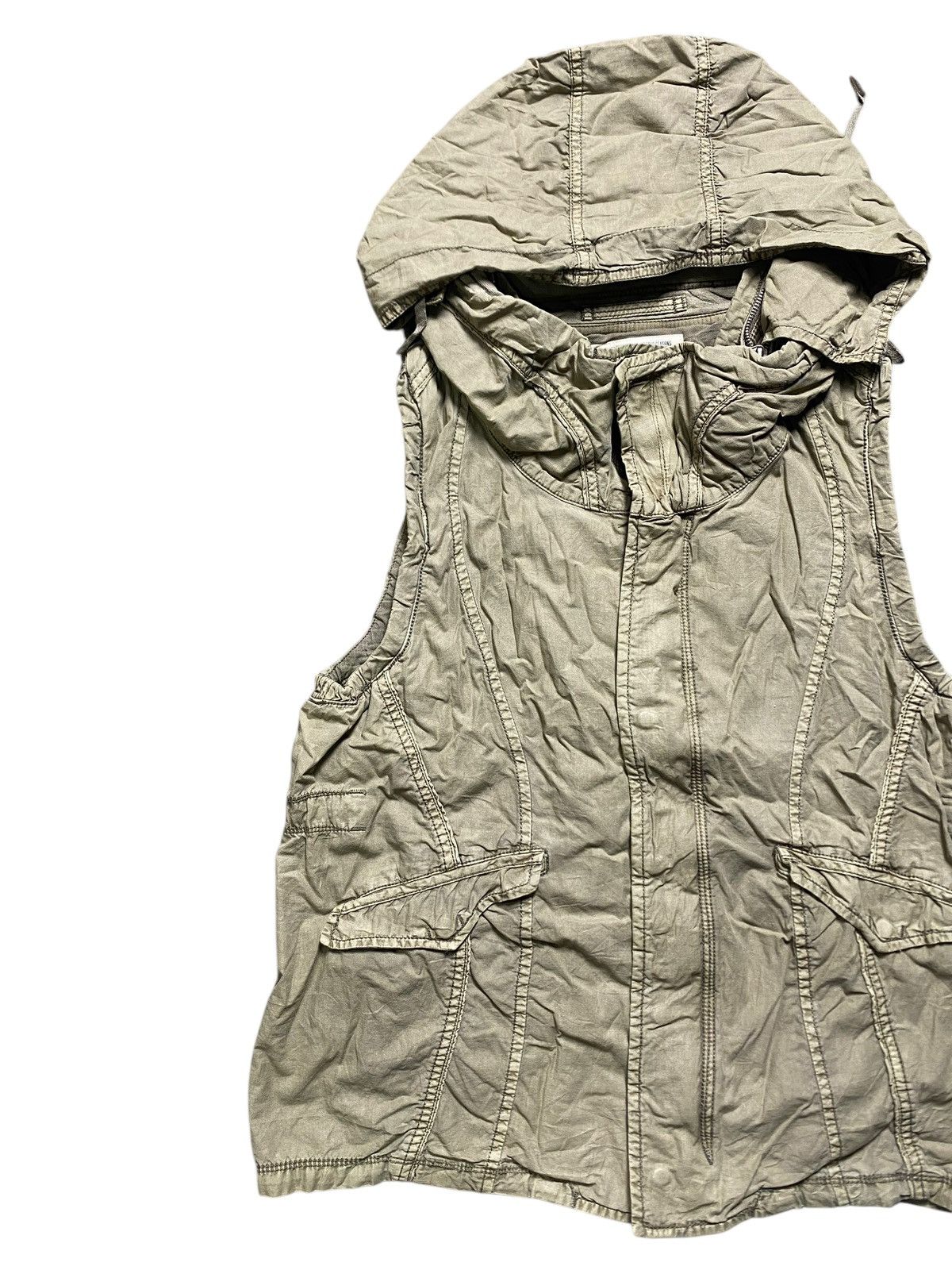 Japanese Brand VINTAGE VEST HOODIE MILITARY GARMENTS OF FOUR SEASONS JACKET Size US M / EU 48-50 / 2 - 4 Thumbnail