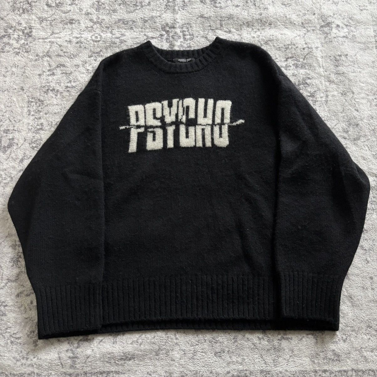 Undercover AW22 Psycho Alpaca Wool Sweater Black Size 4