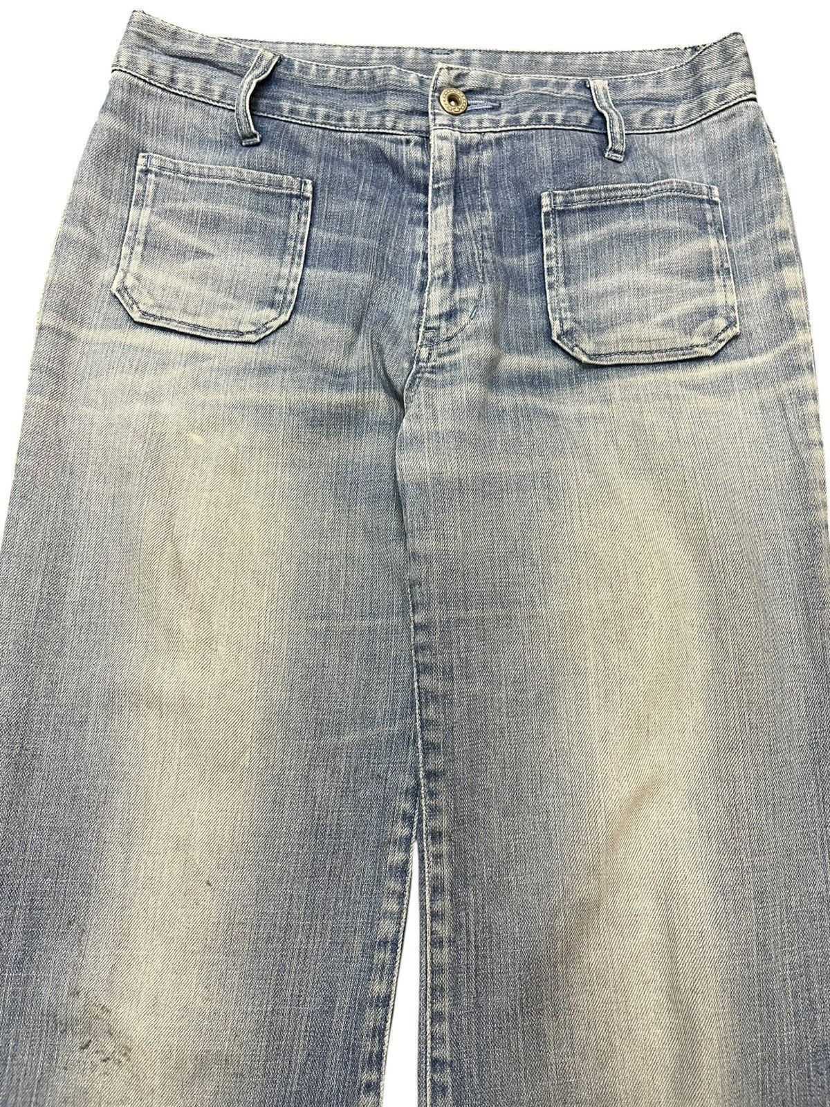 Japanese Brand Vintage Japanese Brand Flare Faded Denim Size US 29 - 2 Thumbnail