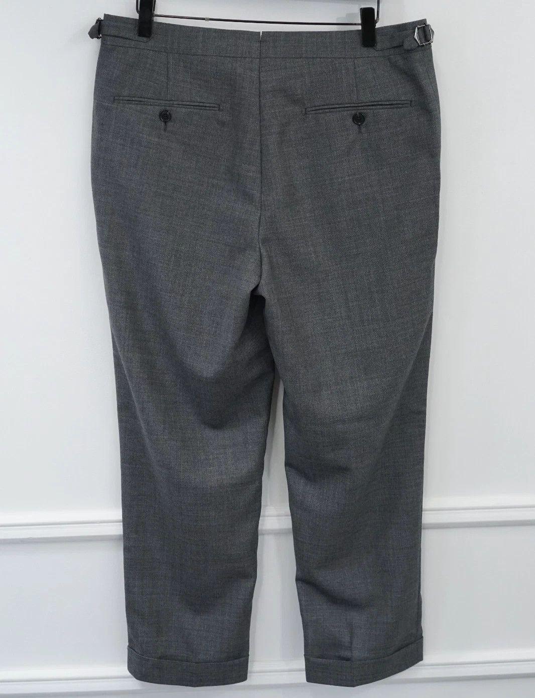 Suitsupply Men Suitsupply Pants Brescia Huddersfield Grey Wool UK/US38S Size 38S - 2 Thumbnail