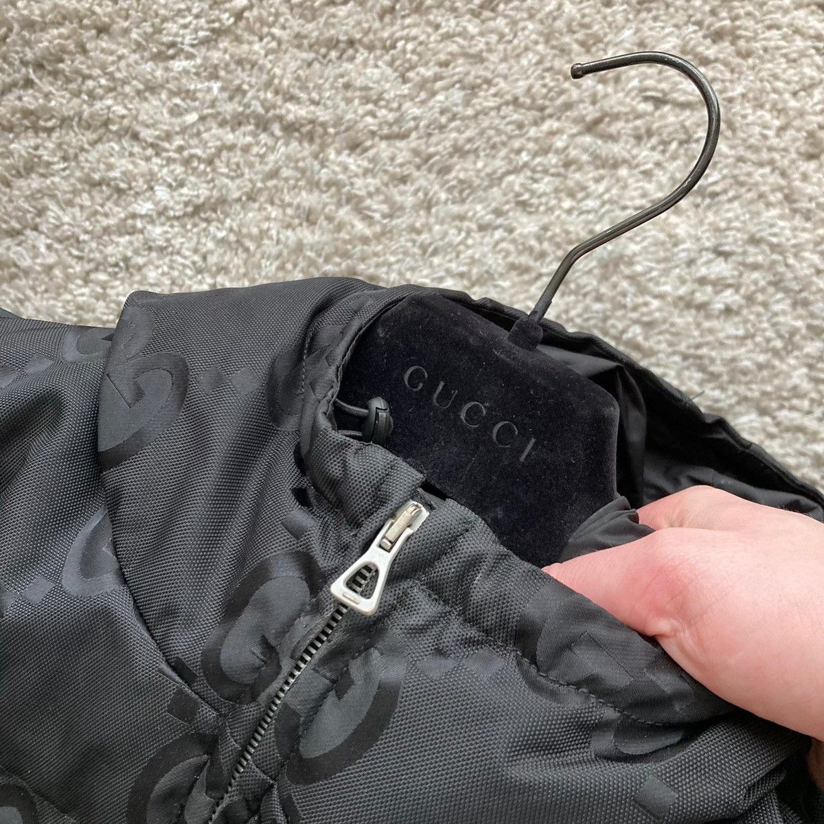 Gucci Gucci jumbo logo jacket goose down size 44 black GG Size US S / EU 44-46 / 1 - 11 Thumbnail