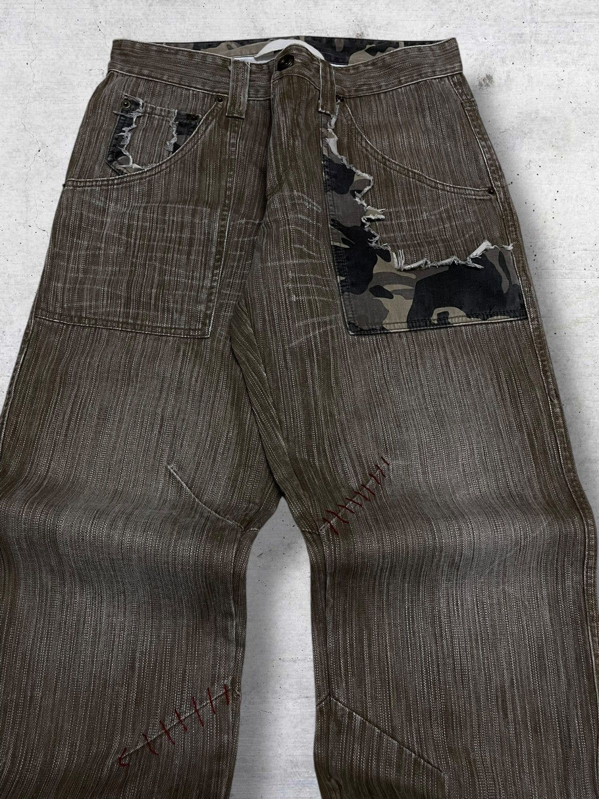 KMRii VINTAGE GUMU INTERNATIONAL OG JAPAN DESIGNER COMBAT DENIM Size US 30 / EU 46 - 4 Thumbnail
