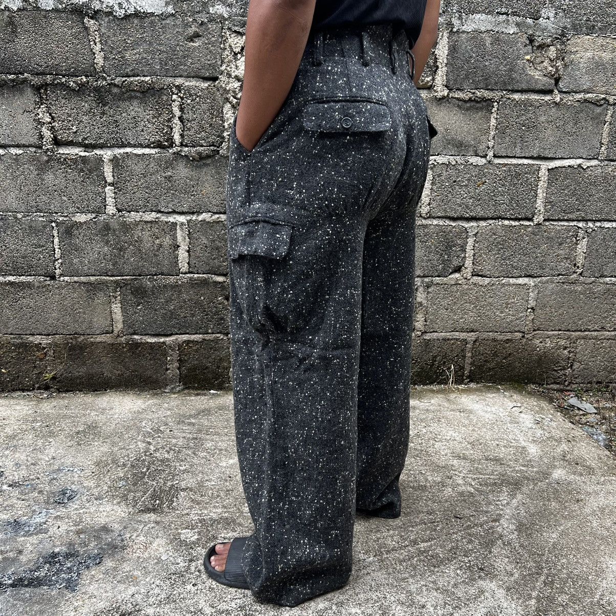 Japanese Brand 🔥TRICK OR TREAT TWEED MULTIPOCKET PANTS ISSEY MIYAKE STYLE Size US 29 - 1 Thumbnail