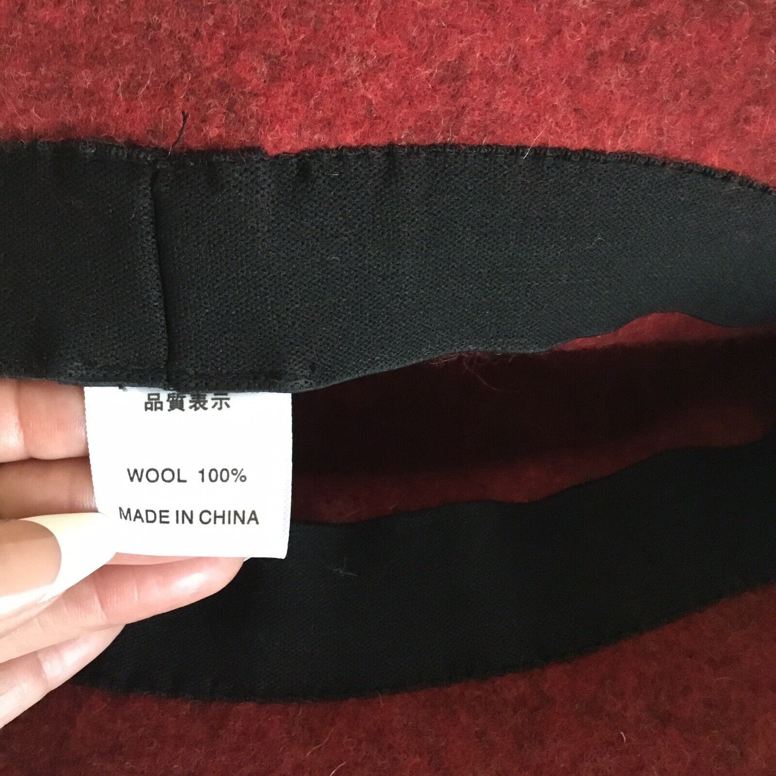 (di)vision 100% Wool Hat Stunning Red bowler bucket Hat Derby Church Size ONE SIZE - 4 Thumbnail