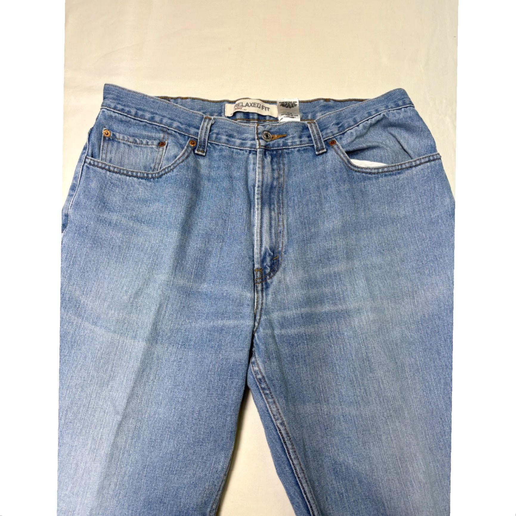 Levi's Levi's 550 Jeans Relaxed Fit Light Wash Mens 38x34 Jeans Cotton Denim Stretch Relaxed Straight Blue 38 Mens Regular 34 Inseam Size US 38 / EU 54 - 2 Thumbnail