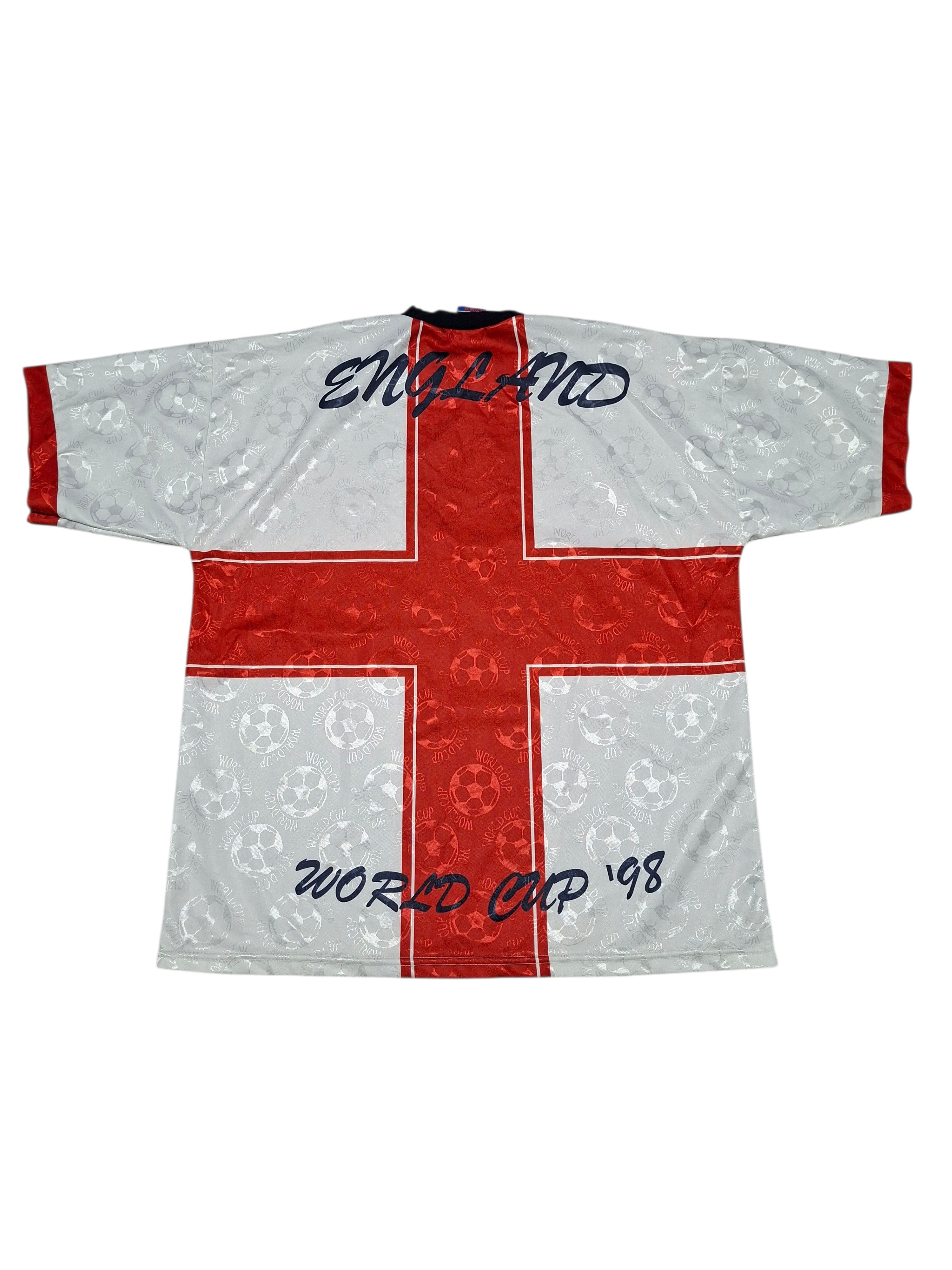 Other ENGLAND VINTAGE 1998 FIFA WORLD CUP TEE SOCCER JERSEY Size US XL / EU 56 / 4 - 3 Thumbnail