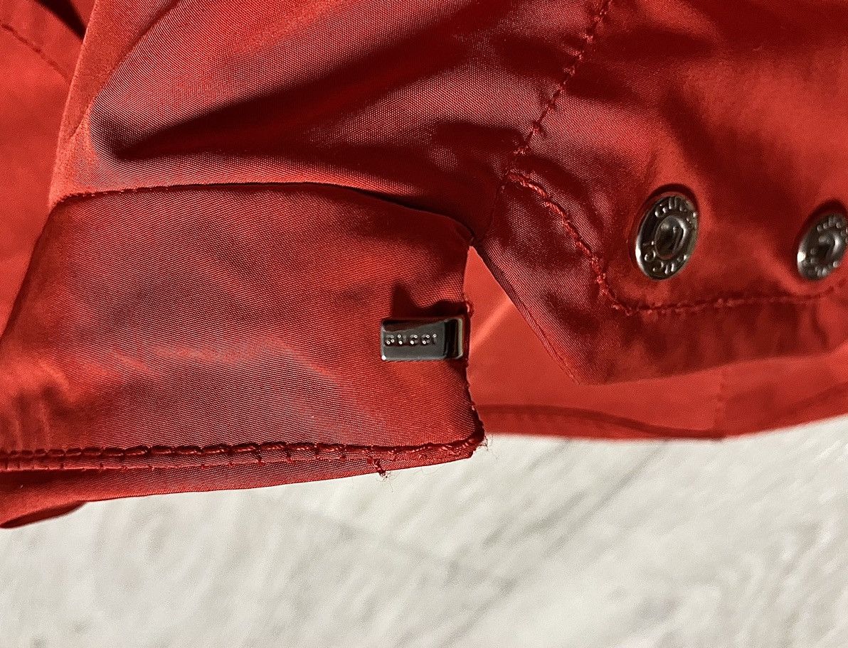 Gucci Gucci 2009 Red Polyester Trench Coat Water/Windproof Jacket Size XS / US 0-2 / IT 36-38 - 14 Thumbnail