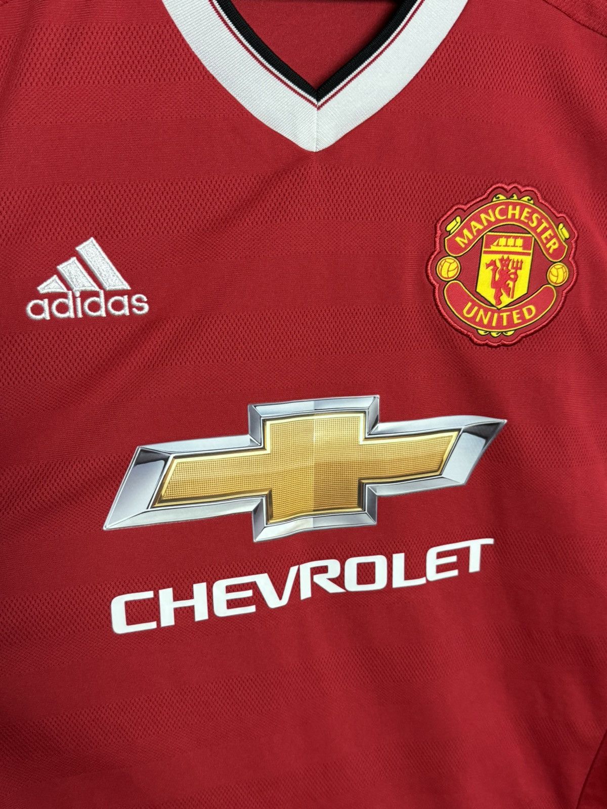Adidas Manchester United 15/16 Home Football Long Sleeve Jersey Size US L / EU 52-54 / 3 - 3 Thumbnail