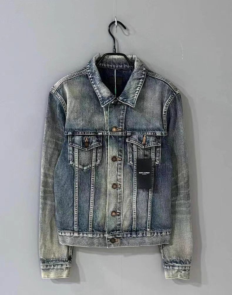 Saint Laurent Blue washed denim jacket