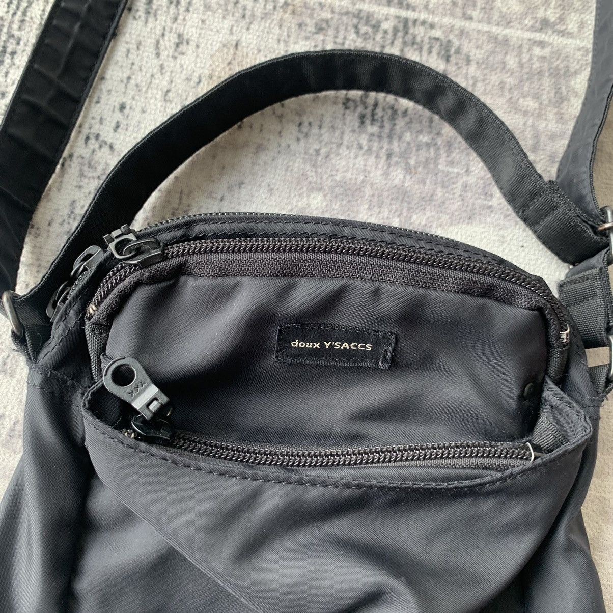 Y's × Yohji Yamamoto Ysaccs by Yohji Nylon Sling Bag Size ONE SIZE - 3 Thumbnail