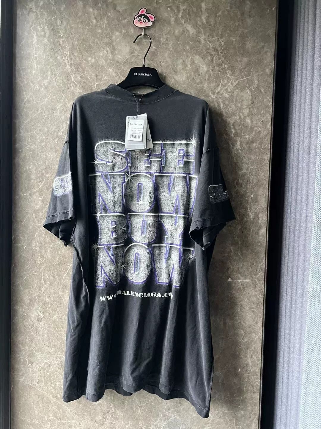 Balenciaga Balenciaga Washed Diamond Short Sleeve Size US L / EU 52-54 / 3 - 1 Thumbnail
