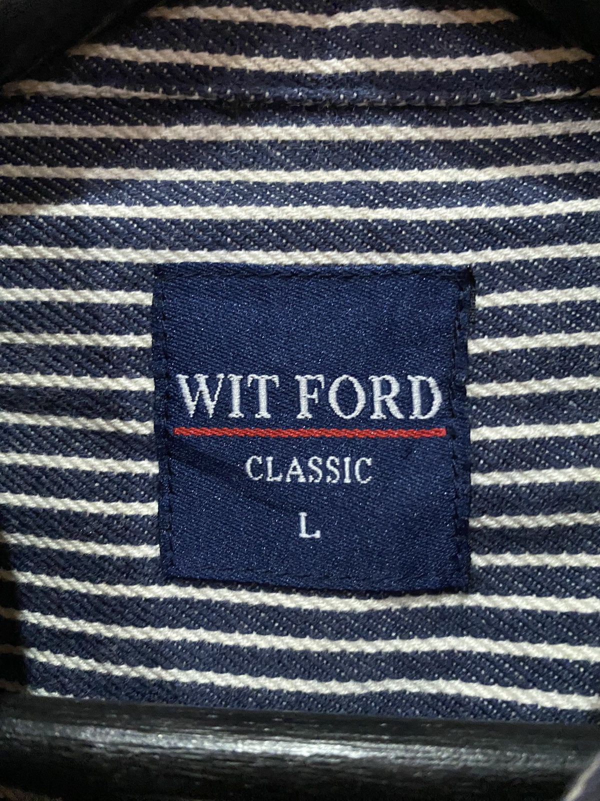 Vintage Wit Ford Classic Striped Workwear Jacket - Vintage Japanese Size US L / EU 52-54 / 3 - 6 Thumbnail