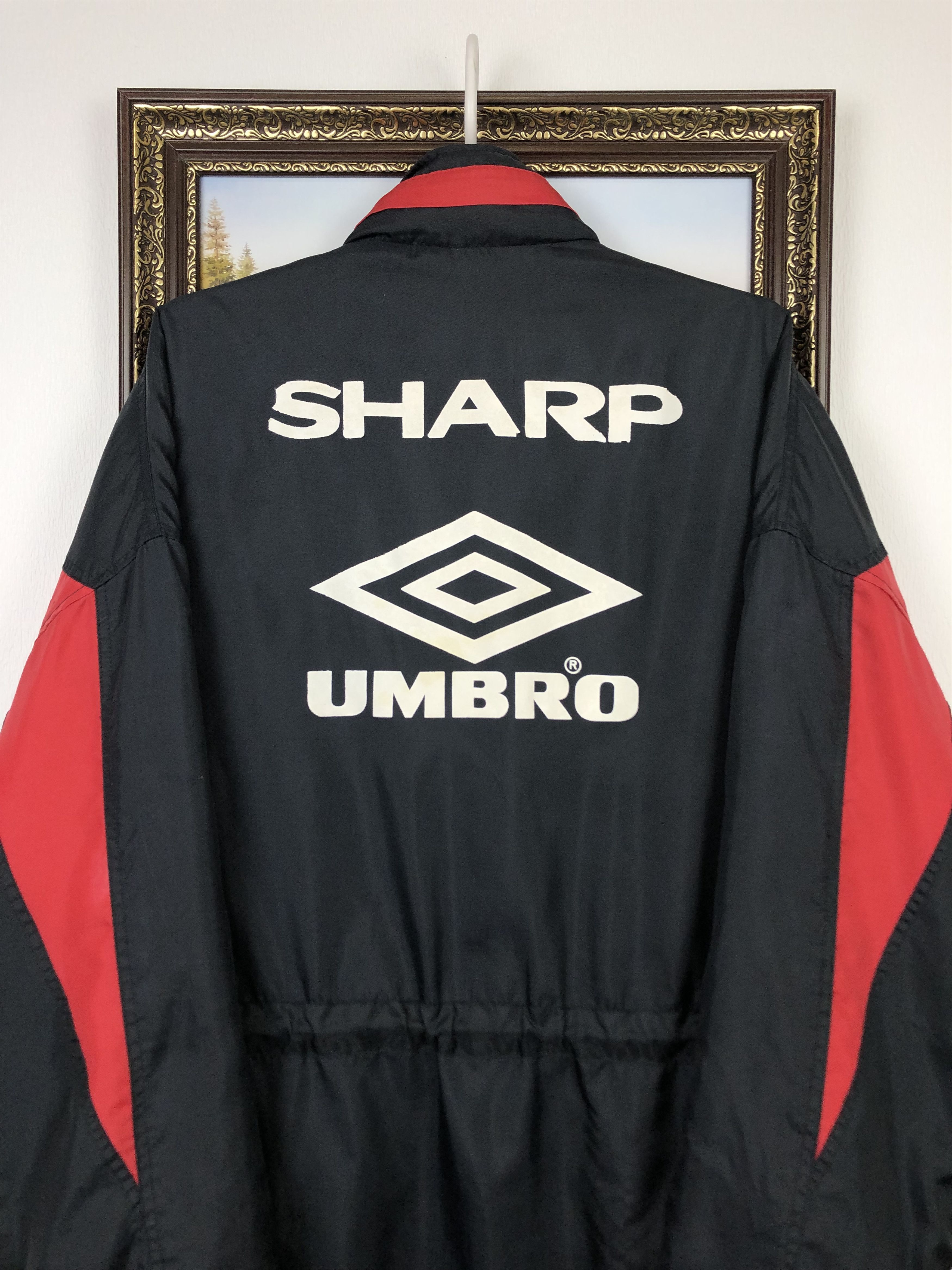 Umbro Vintage Manchester United Football Jacket Soccer Bomber Size US M / EU 48-50 / 2 - 12 Thumbnail