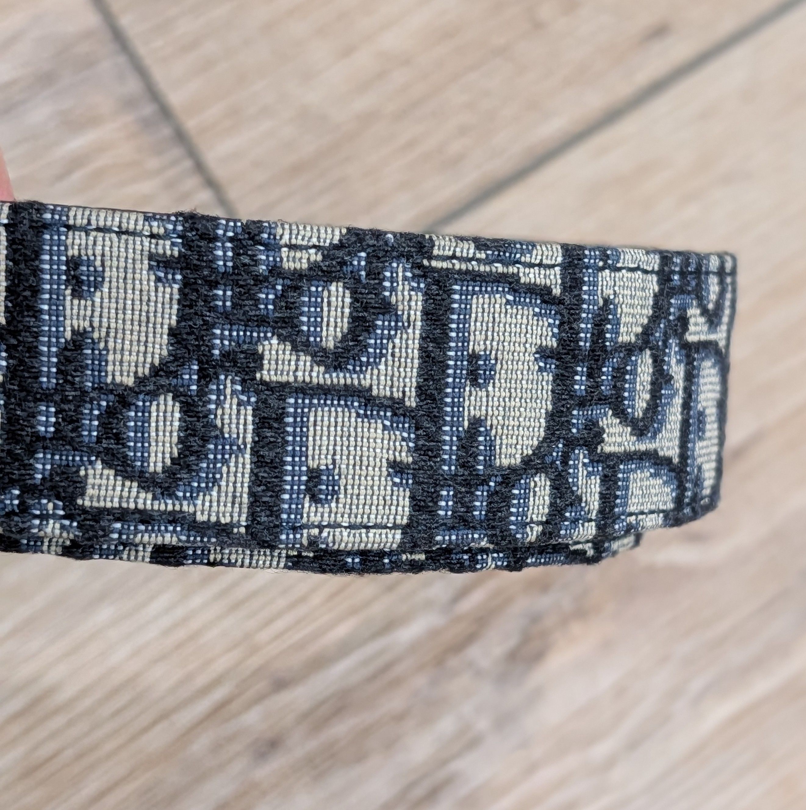 Dior Christian Dior Monogram Logo Textile/Leather Belt 115 US 46 Size 46 - 3 Thumbnail
