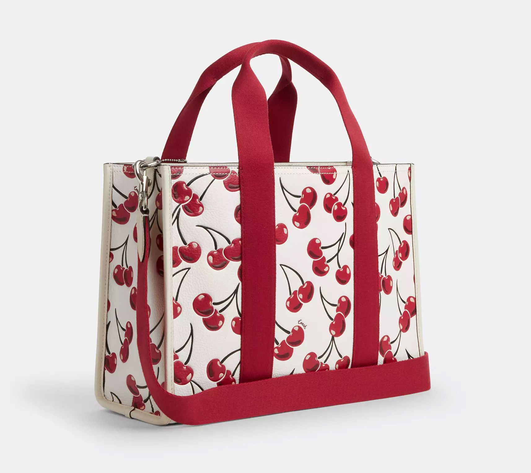 Coach NWT Coach Smith Tote Bag With Cherry Print CZ776 Size ONE SIZE - 10 Thumbnail