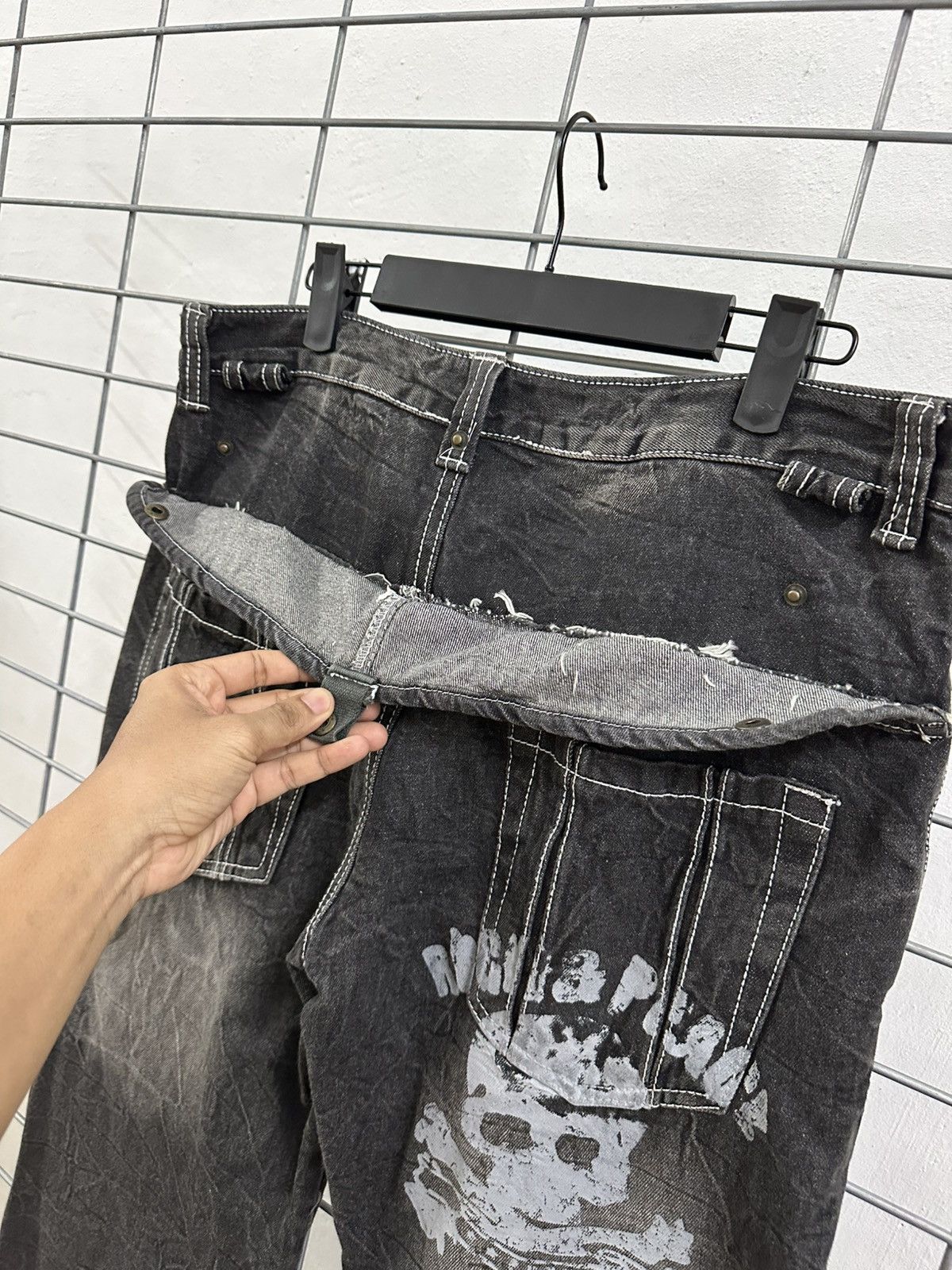 If Six Was Nine × Japanese Brand Rare And Beautiful Aston Design Multi Pocket Punk Bush Pants Size US 34 / EU 50 - 21 Thumbnail