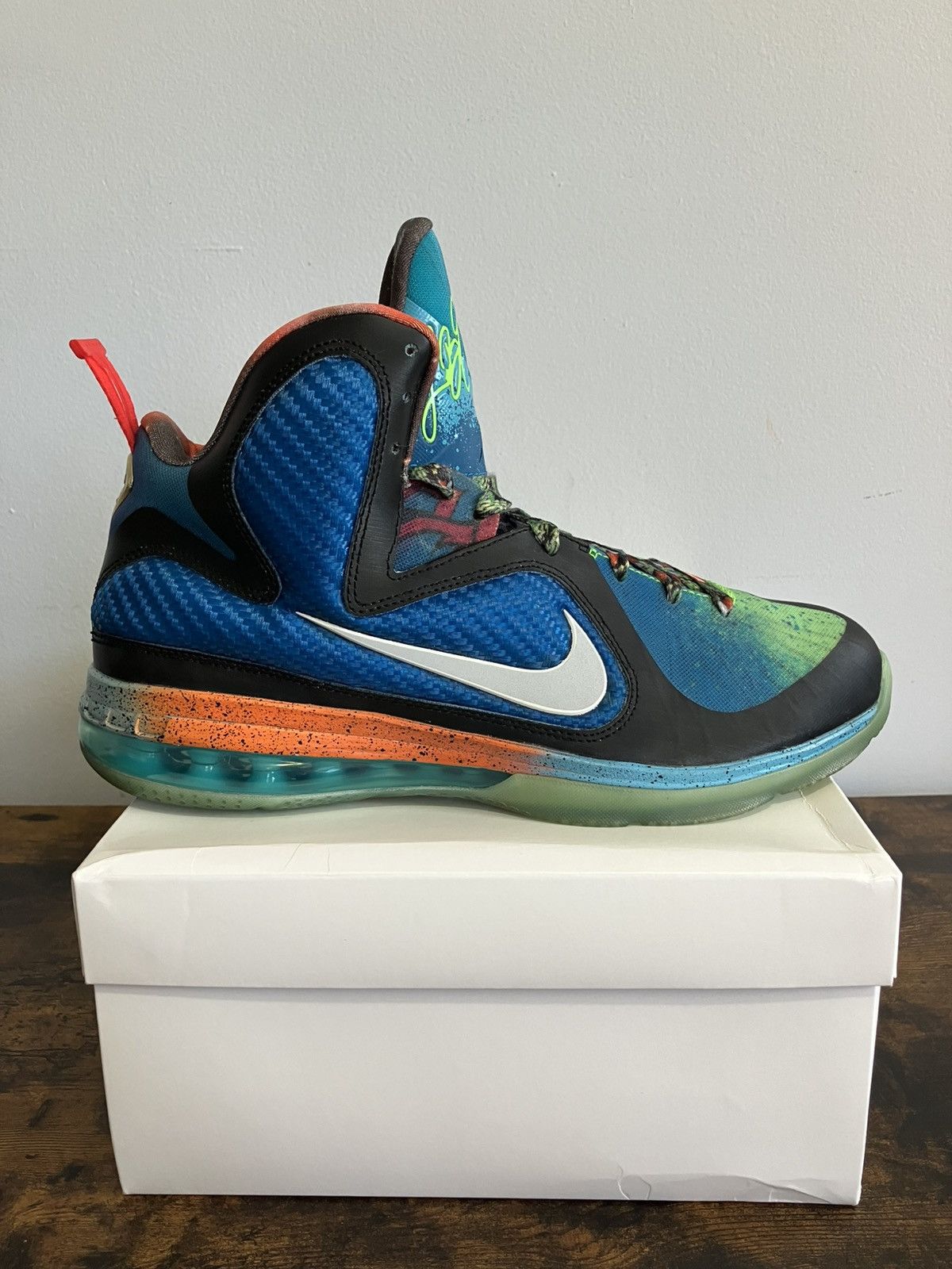 Nike Size 12 - 2012 Nike Lebron 9 What The Lebron PE Promo Sample Size US 12 / EU 45 - 4 Thumbnail
