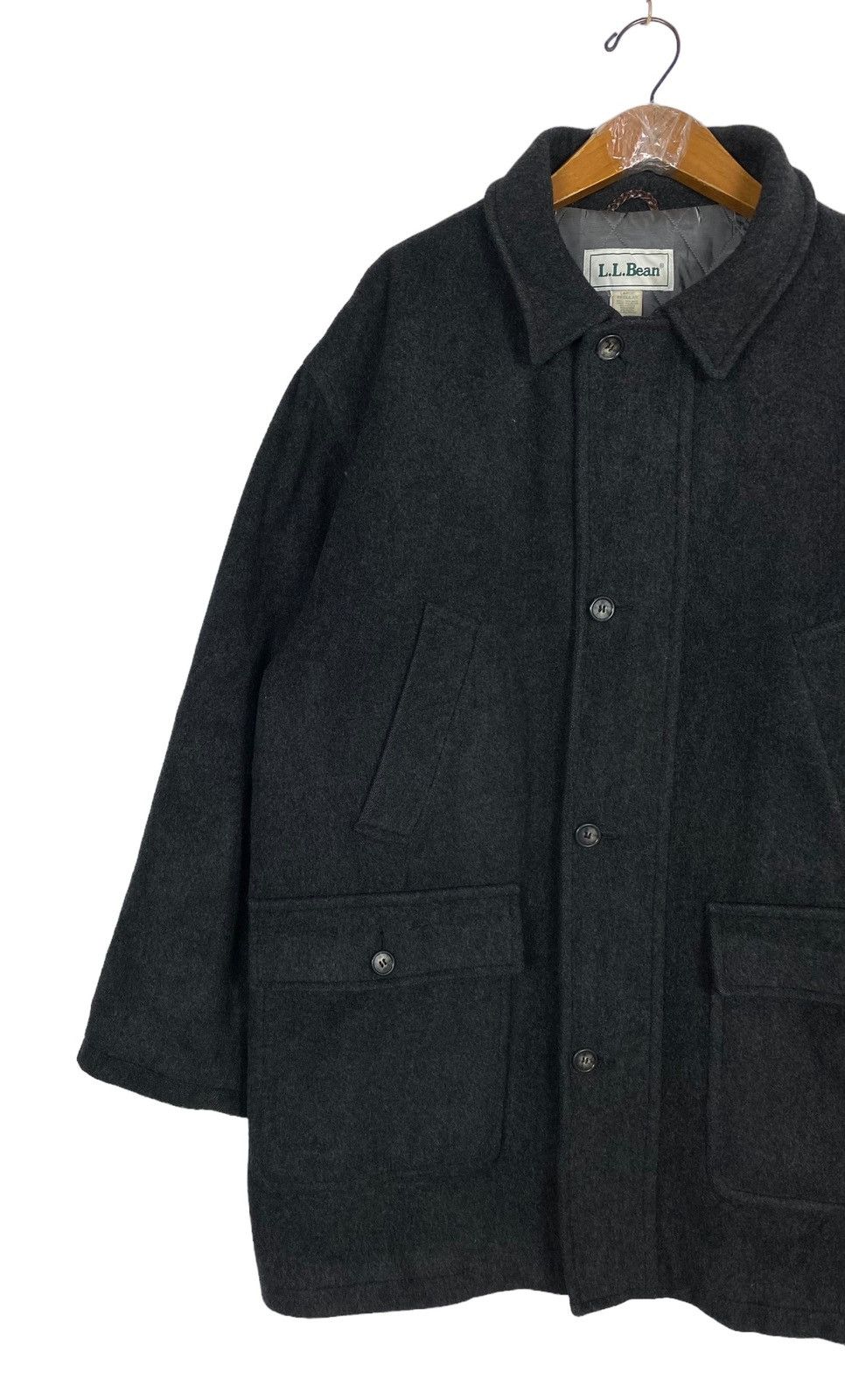 L.L. Bean Rare‼️ Vintage L.L. Bean Outerwear Wool Tweed Hunting Coat Size US L / EU 52-54 / 3 - 2 Thumbnail