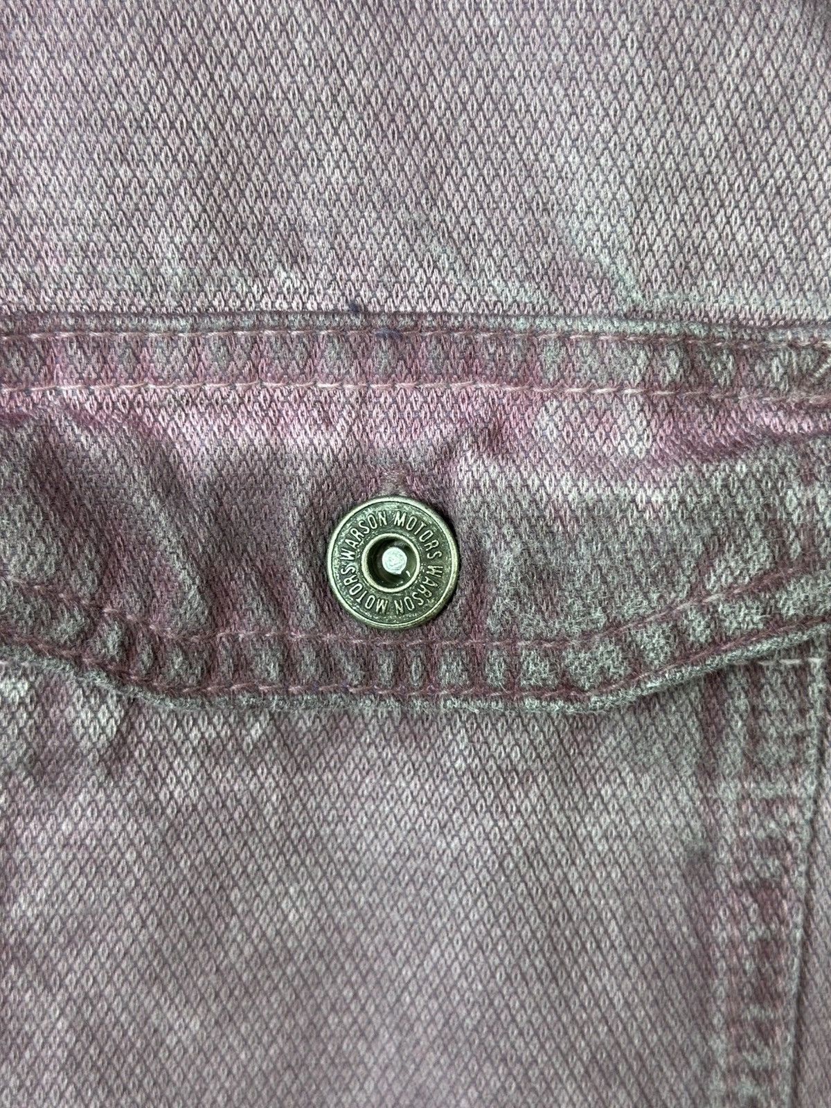 Other Warson Bordeaux Mecano Purple Denim Printed Overshirt Jacket Size US L / EU 52-54 / 3 - 8 Thumbnail