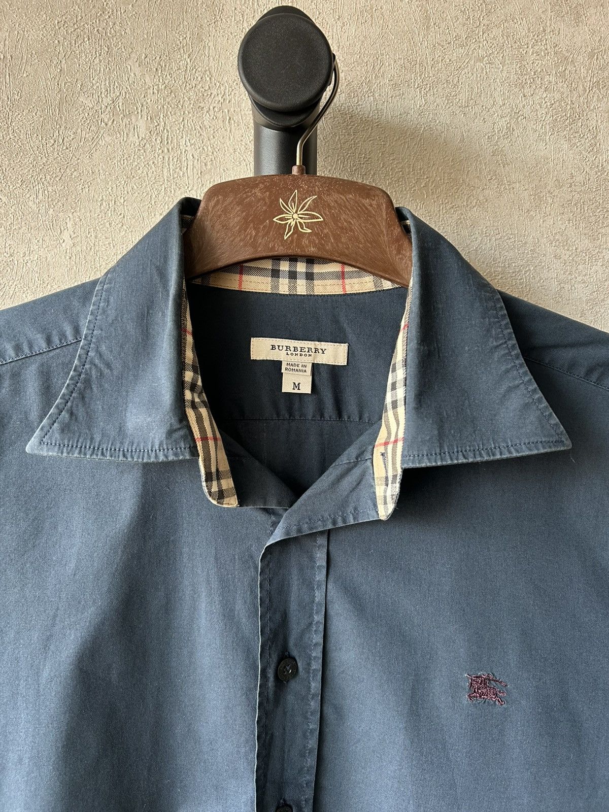 Burberry Burberry Nova Check Trim Long Sleeve Shirt Size US M / EU 48-50 / 2 - 5 Thumbnail