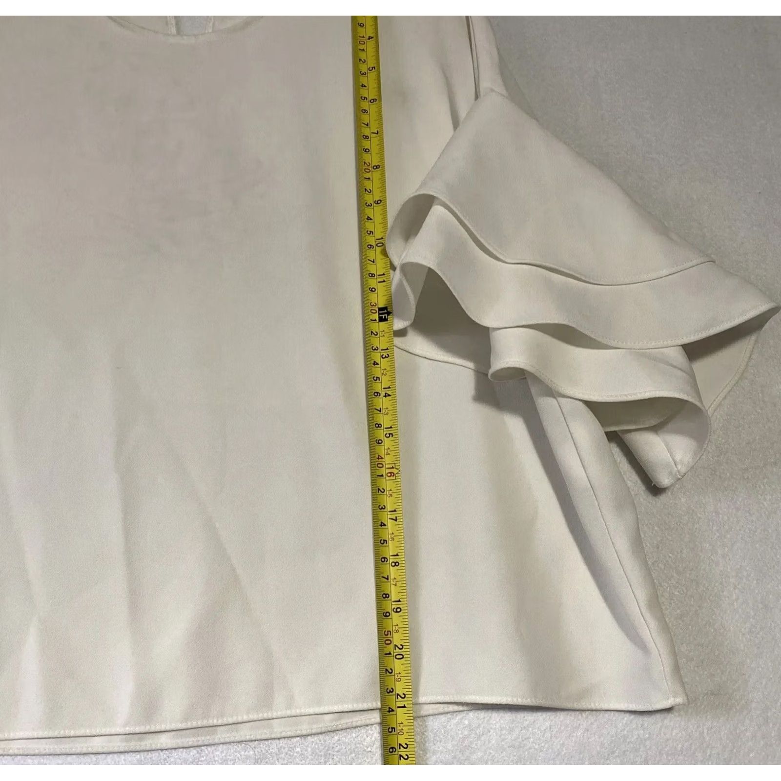 Zara ZARA Blouse Shirt Womens S White Balloon Sleeve Cropped 100% Cotton Lightweight Regular Vintage: No Size S / US 4 / IT 40 - 5 Thumbnail