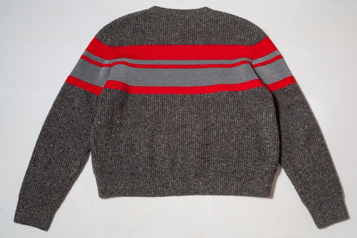 Givenchy Givenchy Striped Logo Intarsia Reflective Wool Sweater Size US L / EU 52-54 / 3 - 10 Thumbnail