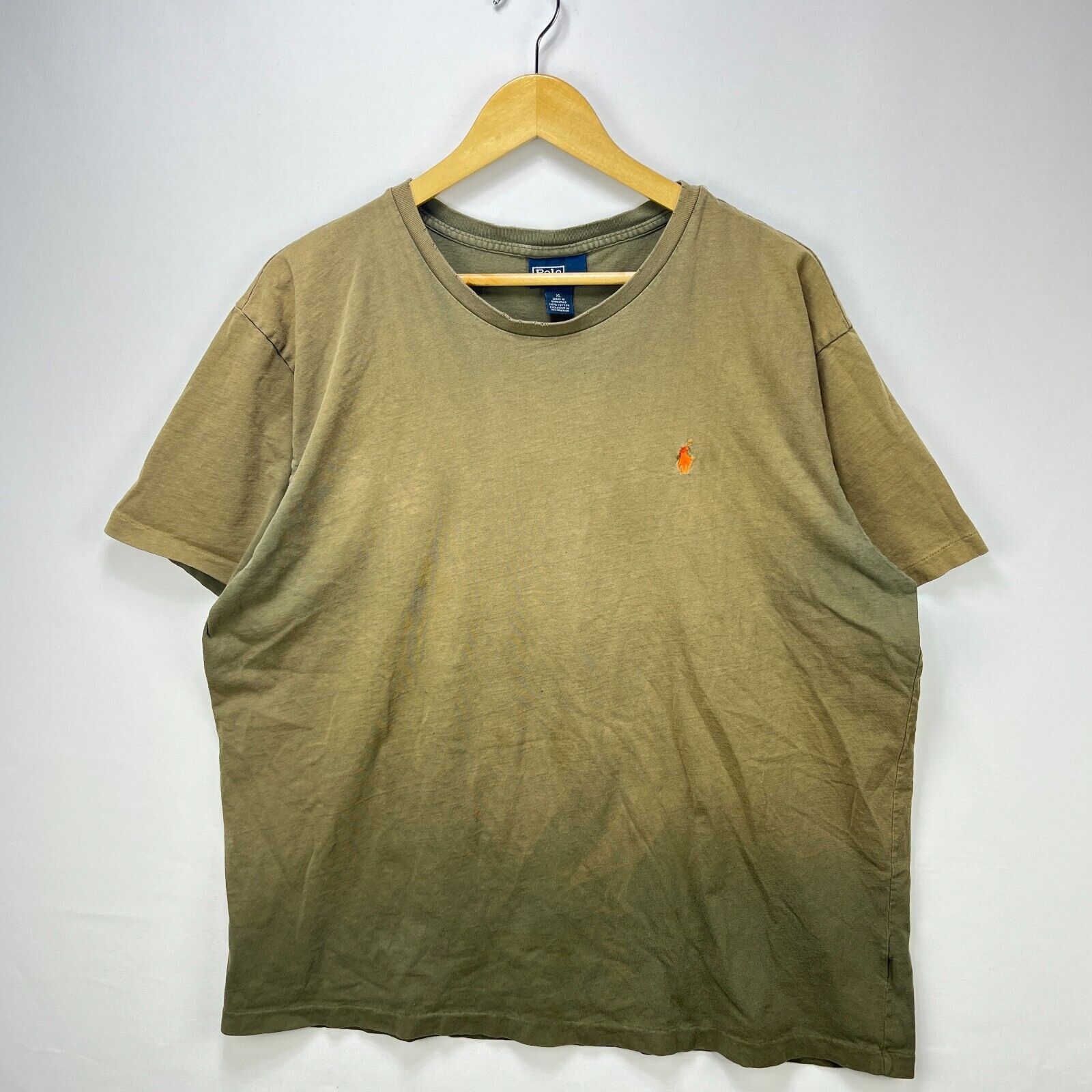 Ralph Lauren × Vintage Vintage 90s Sun Faded Polo Ralph Lauren Single Pony Shirt XL Size US XL / EU 56 / 4 - 1 Thumbnail