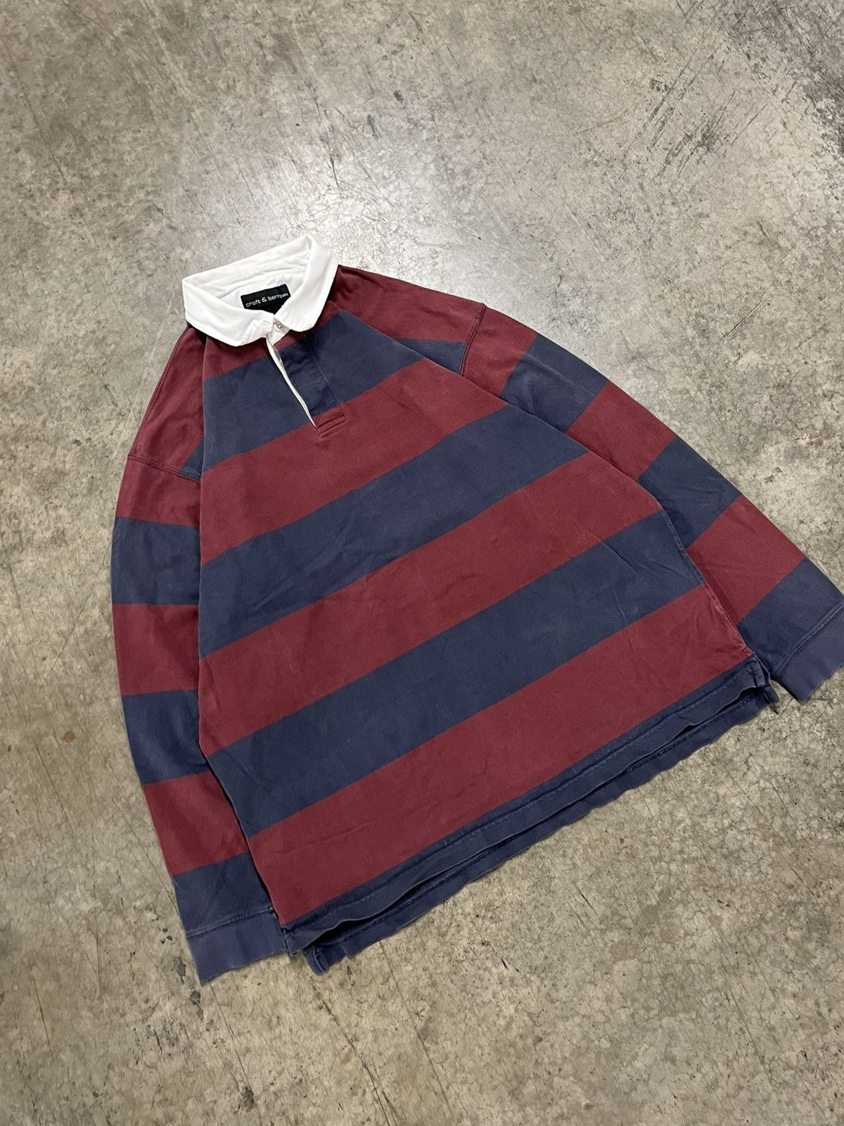 Croft & Barrow × Vintage Vintage rugby stripped polo preppy streetwear Size US XL / EU 56 / 4 - 4 Thumbnail