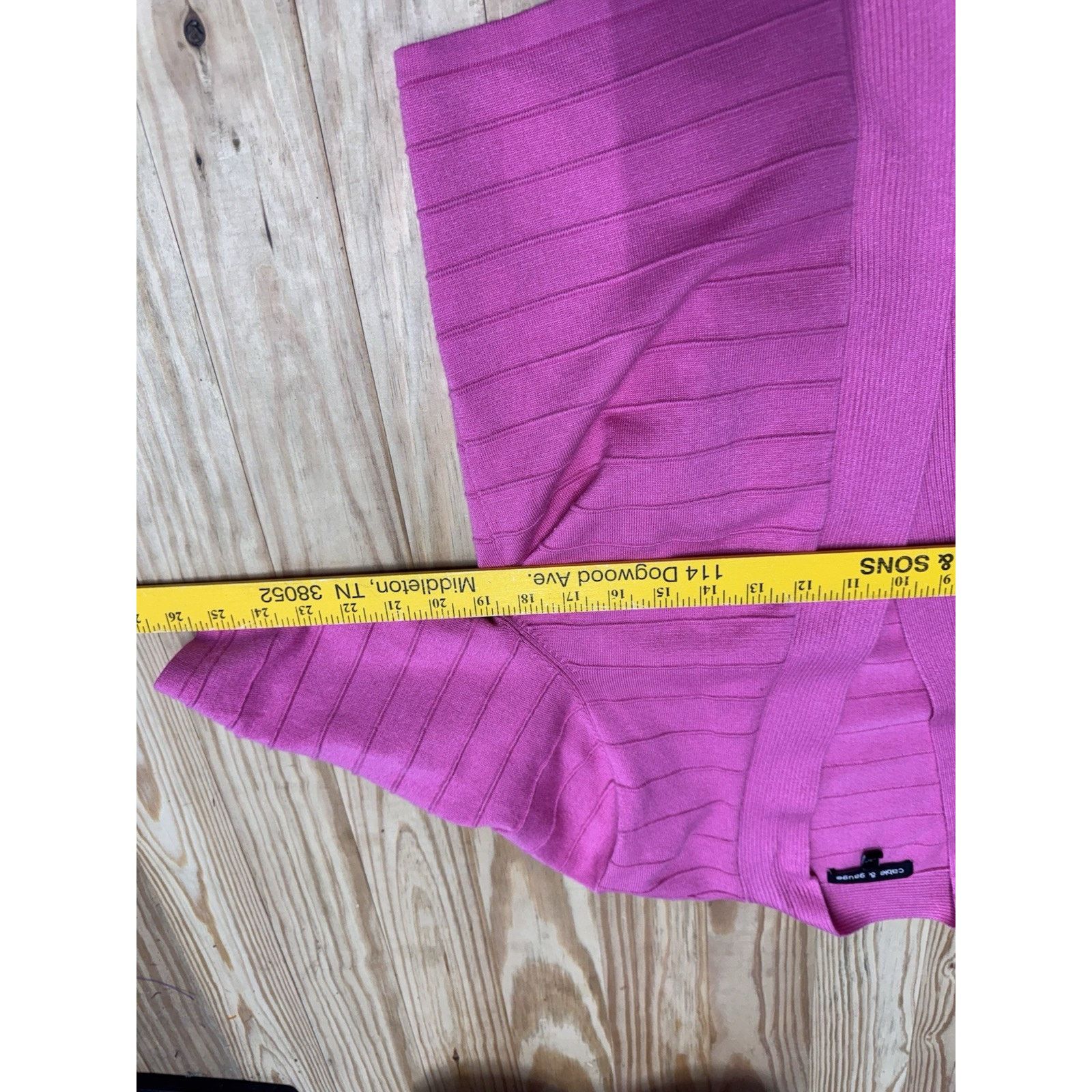 Other Cable & Gauge Cardigan Sweater Women’s L Pink Cropped Size L / US 10 / IT 46 - 4 Thumbnail