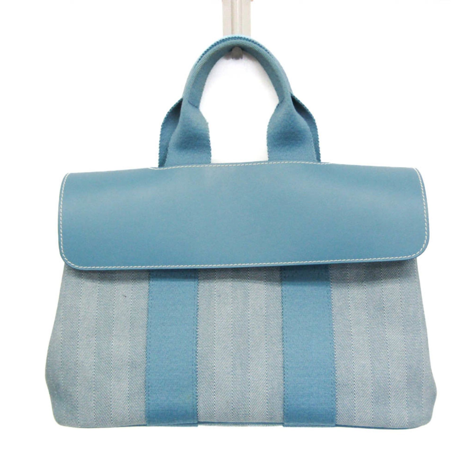 Hermes Hermes Valparaiso PM Women's Cotton,Polyester Handbag Blue Size ONE SIZE - 1 Thumbnail