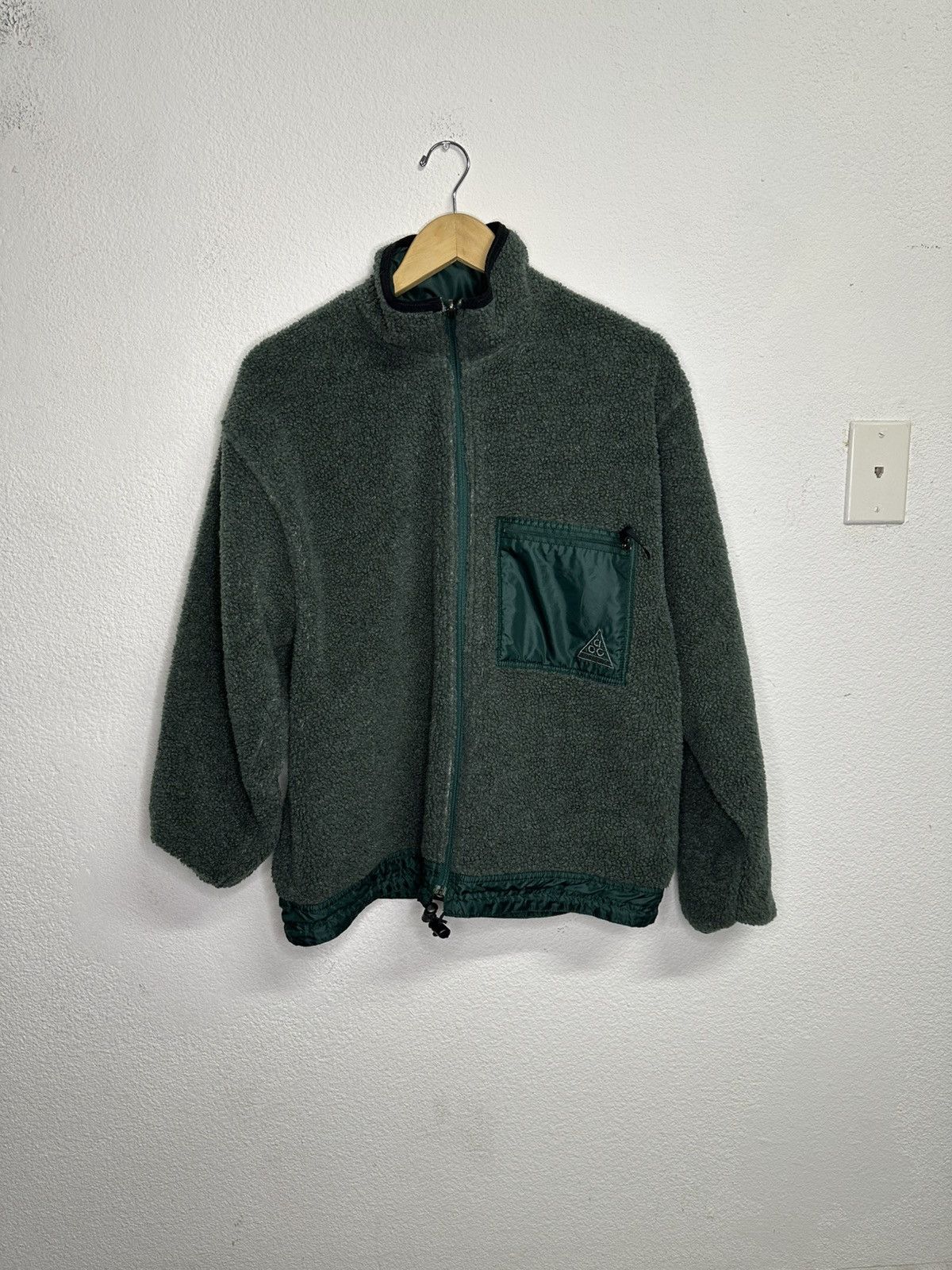 Nike ACG Vintage Nike ACG Deep Pile Fleece Small mens Pine Green Size US S / EU 44-46 / 1 - 1 Thumbnail