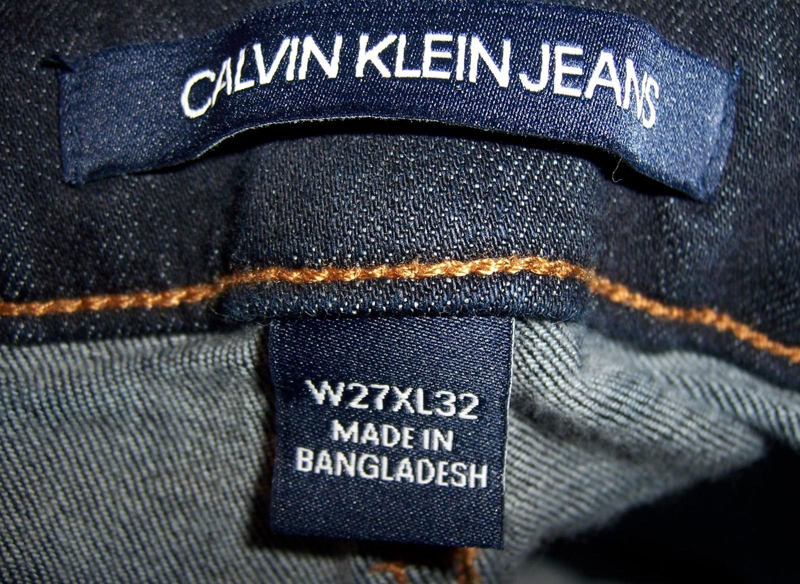 Calvin Klein Calvin Klein Women's Mid Rise Skinny Fit Jeans-Dark Wash-27" Size 27" / US 4 / IT 40 - 8 Thumbnail