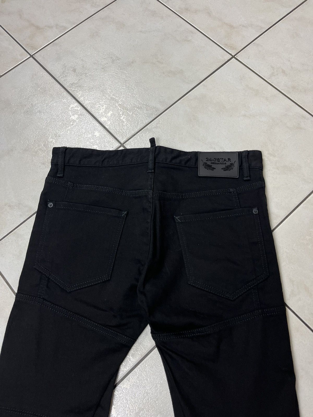 Designer × Dsquared2 Dsquared2 24-7 star Tidy biker jean denim pants full black Size US 34 / EU 50 - 13 Thumbnail