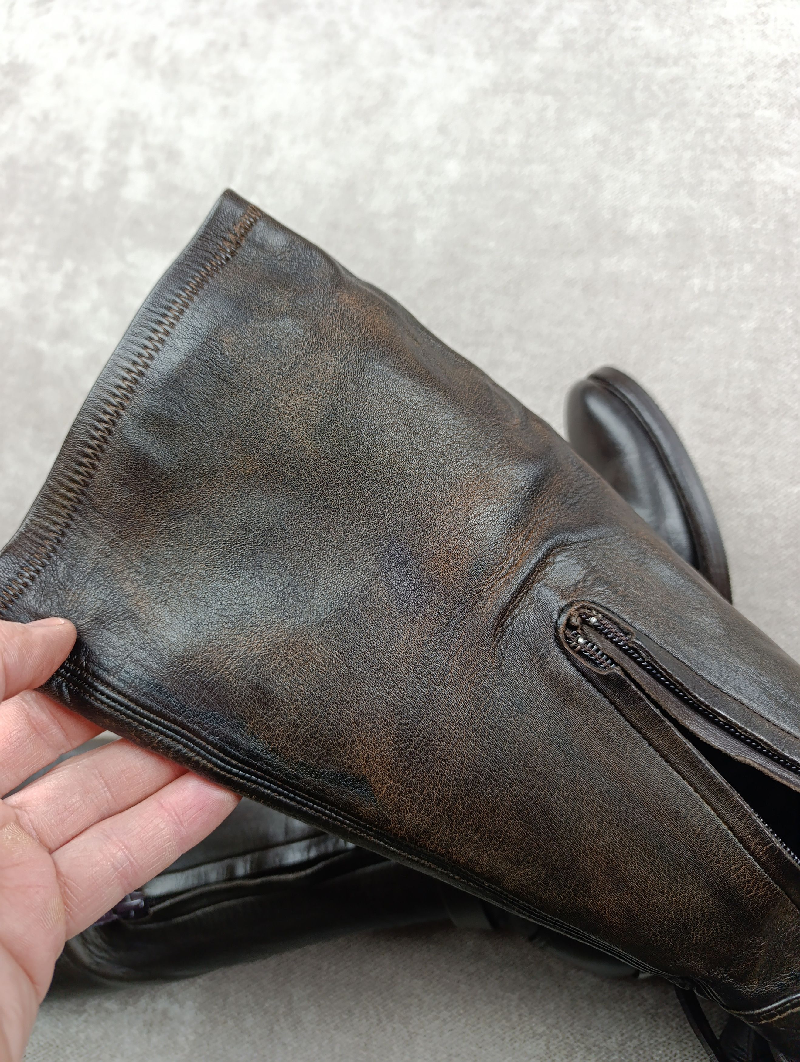 Celine CELINE KNEE-HIGH LEATHER COWBOY BOOTS SIZE 37 Size US 7 / IT 37 - 23 Thumbnail