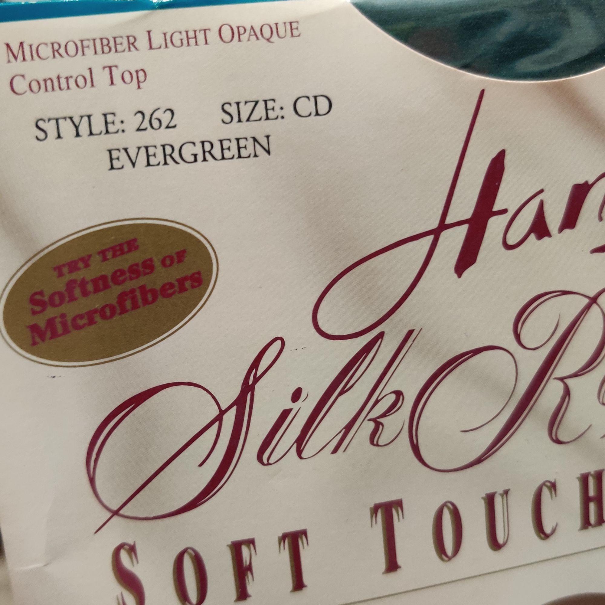 Hanes Vintage Hanes Silk Reflections Opaque Control Top Evergreen Size ONE SIZE - 2 Thumbnail