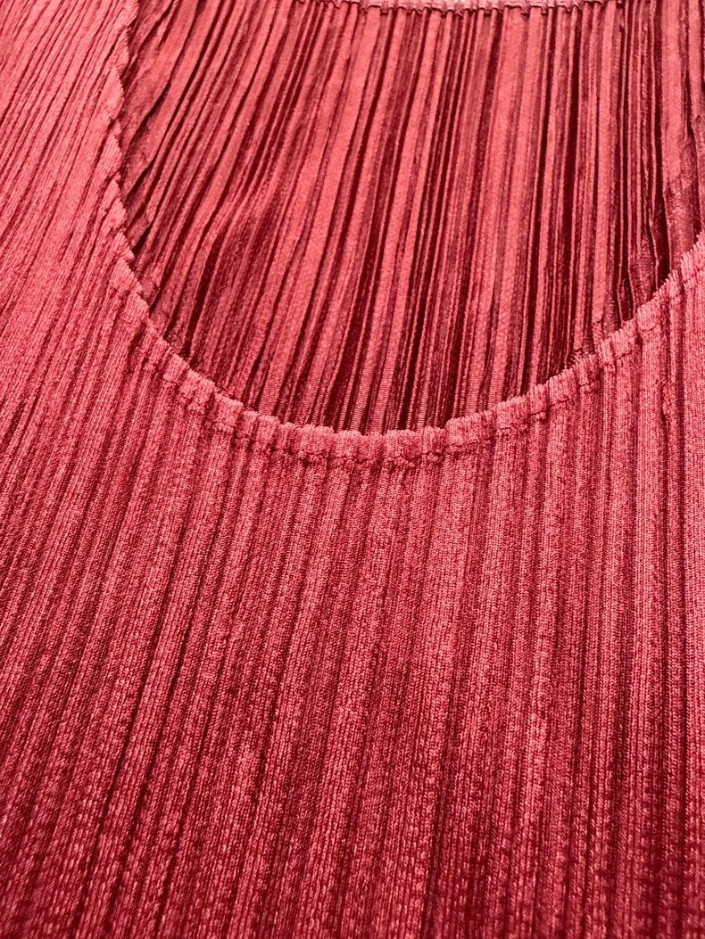 Issey Miyake issey miyake size:3 Red long dress 2505-Nextarrow Size XXS / US 00 / IT 34 - 4 Thumbnail