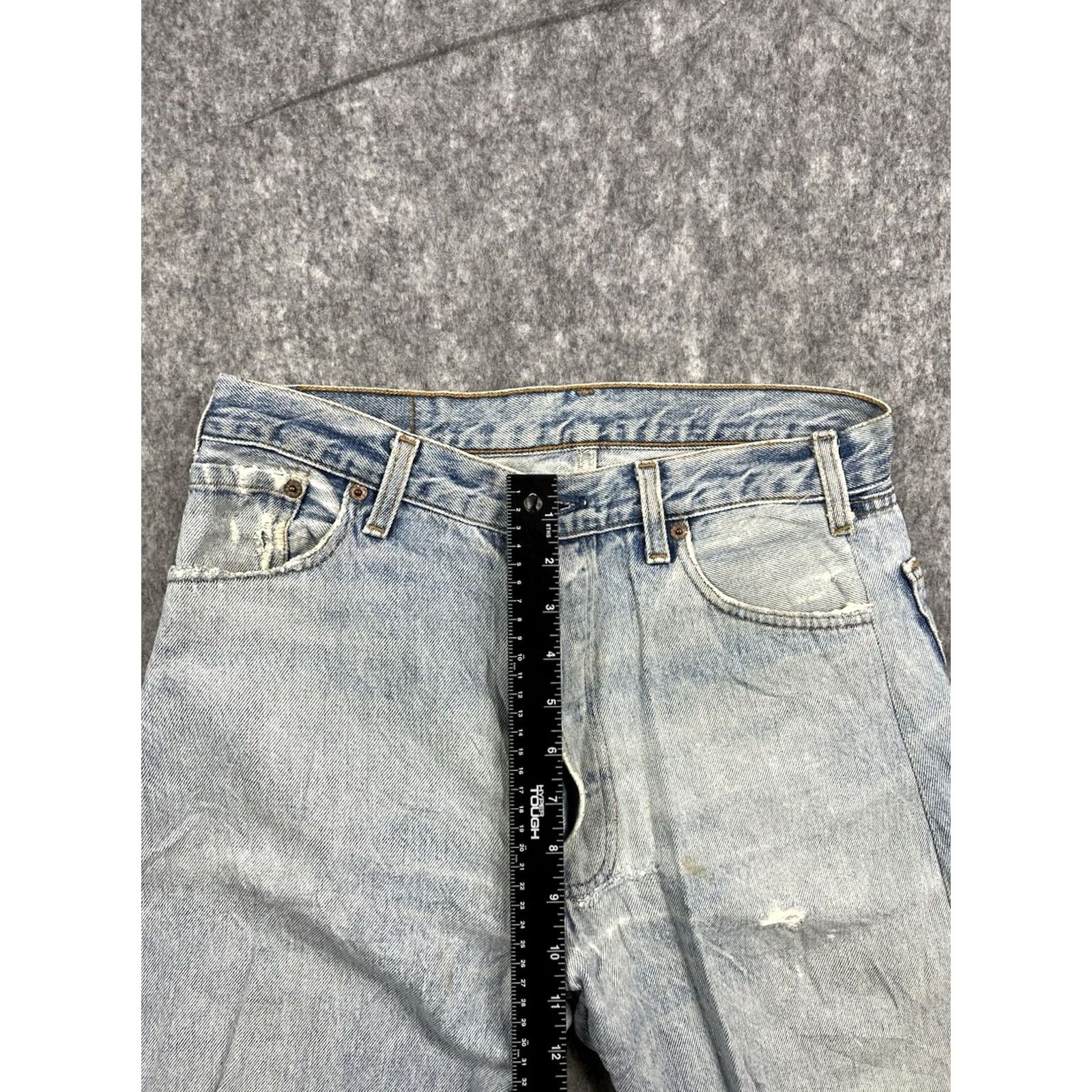 Levi's Levi's 752 Jeans Mens Regular Fit Straight Leg Light Wash 33x34 Jeans Regular Mens Levi's 752 City Classic Designer Outdoor Vintage No Size US 33 - 6 Thumbnail
