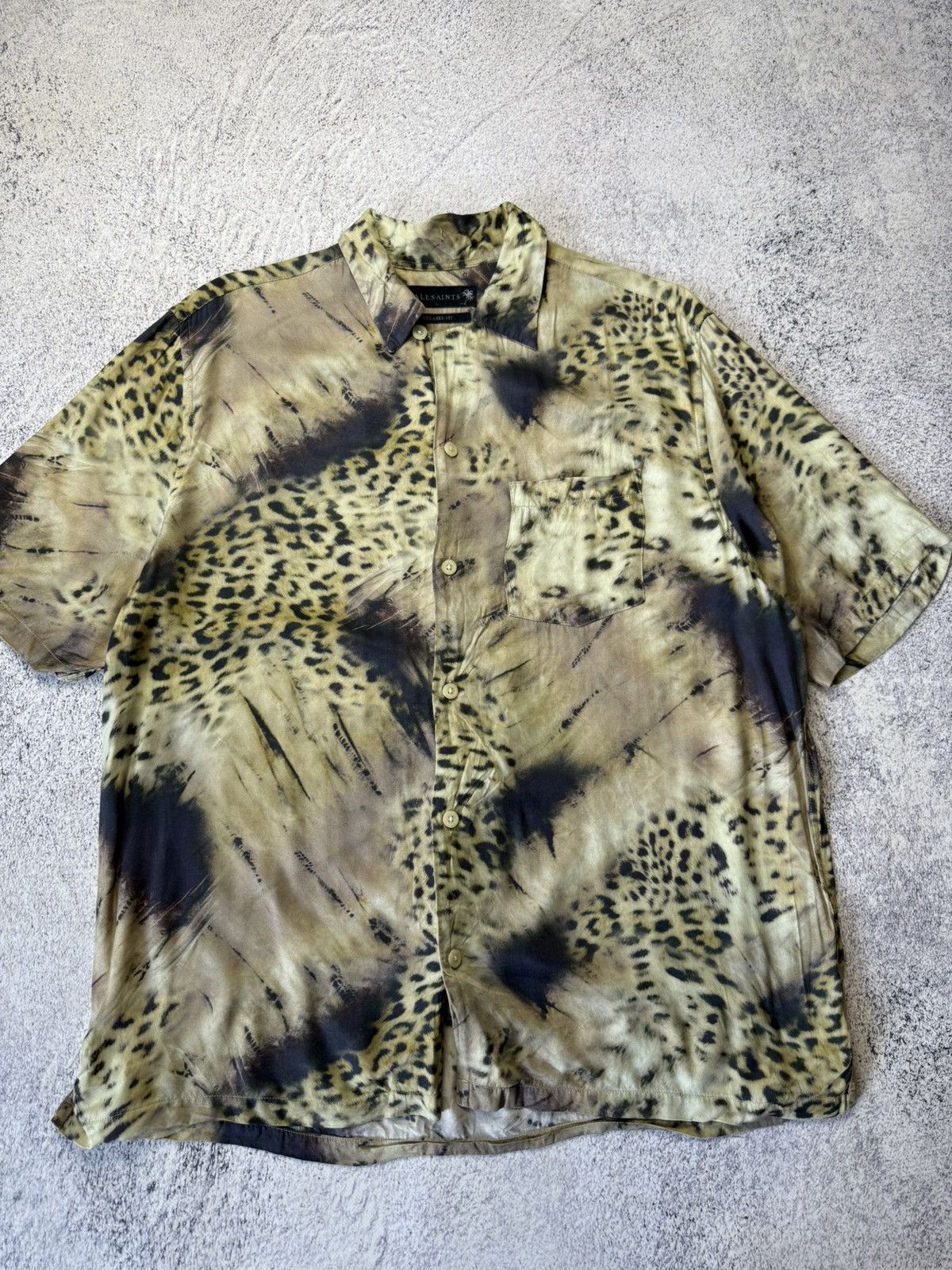 Allsaints Designer Allsaints AWA Leopard Hawaii crazy oversize shirt Size US L / EU 52-54 / 3 - 3 Thumbnail