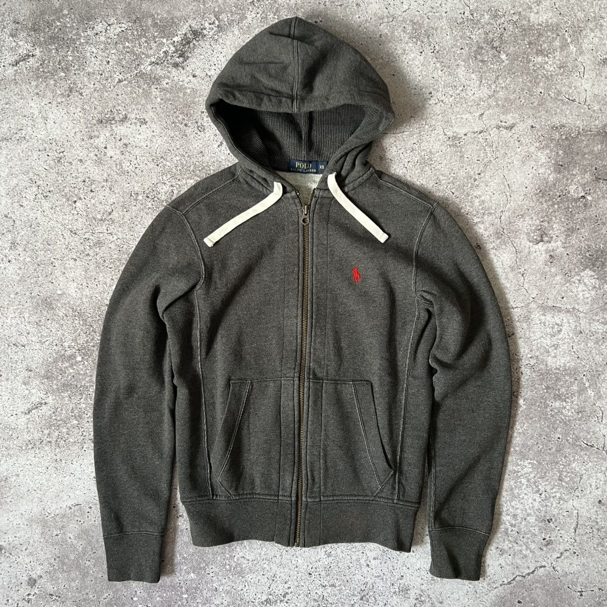 Polo Ralph Lauren Polo Ralph Lauren Women's XS Grey Full Zip Hoodie Size XS / US 0-2 / IT 36-38 - 1 Thumbnail