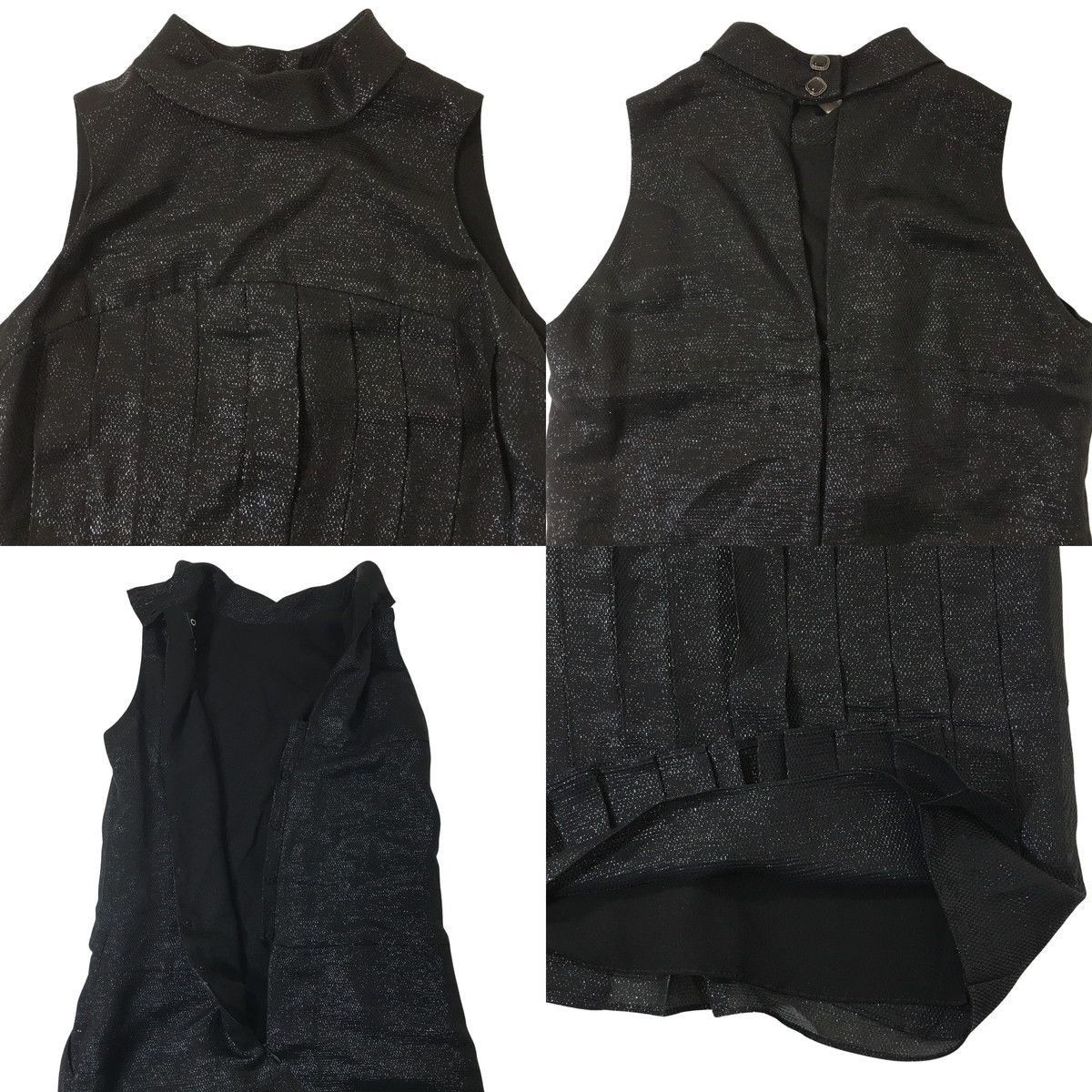 Chanel CHANEL 11A Black Silk Blend Shimmer Dress women 34 Size XXS / US 00 / IT 34 - 7 Thumbnail