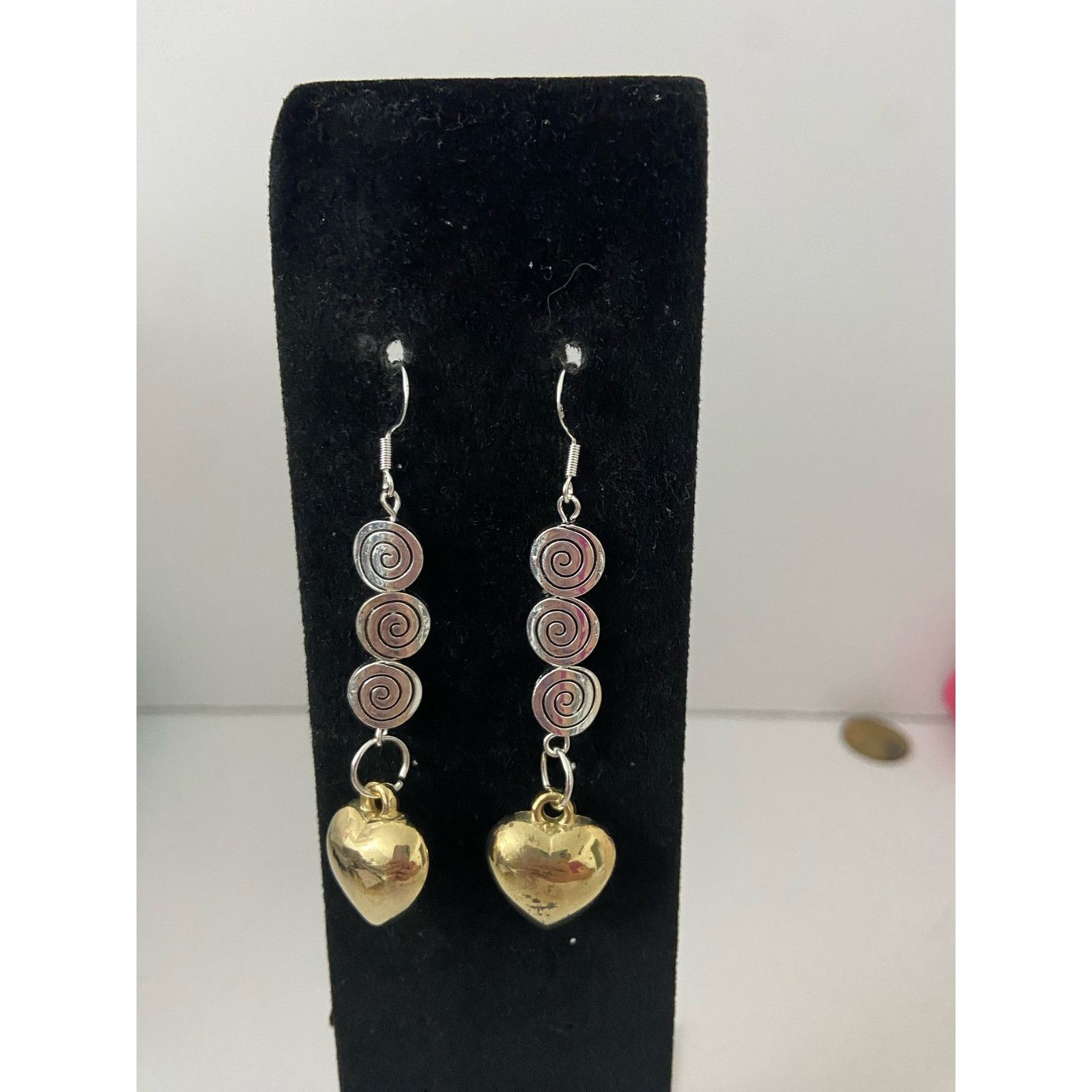 Handmade Handmade heart earrings Size ONE SIZE - 1 Thumbnail