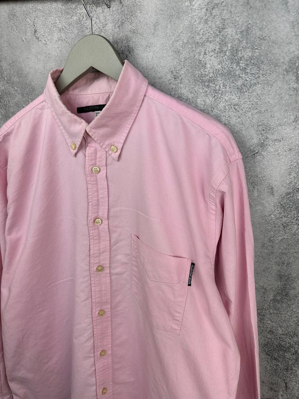Valentino Vintage Valentino Jeans Pink Shirt Oxford Button-Down LS Size US XXL / EU 58 / 5 - 5 Thumbnail