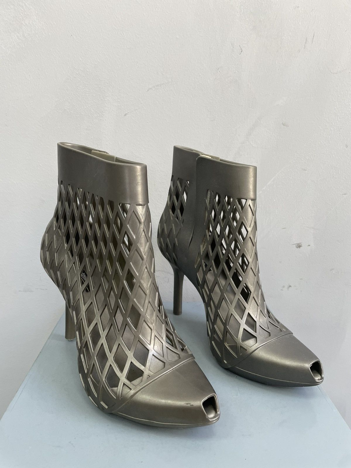 Jean Paul Gaultier Rare rubber melissa x jean paul gaultier heel boots Size US 11 / IT 41 - 1 Thumbnail