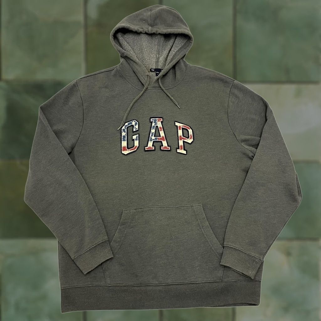 Gap GAP Hoodie Mens Large Grey Pullover Logo Sweatshirt Size US L / EU 52-54 / 3 - 1 Thumbnail