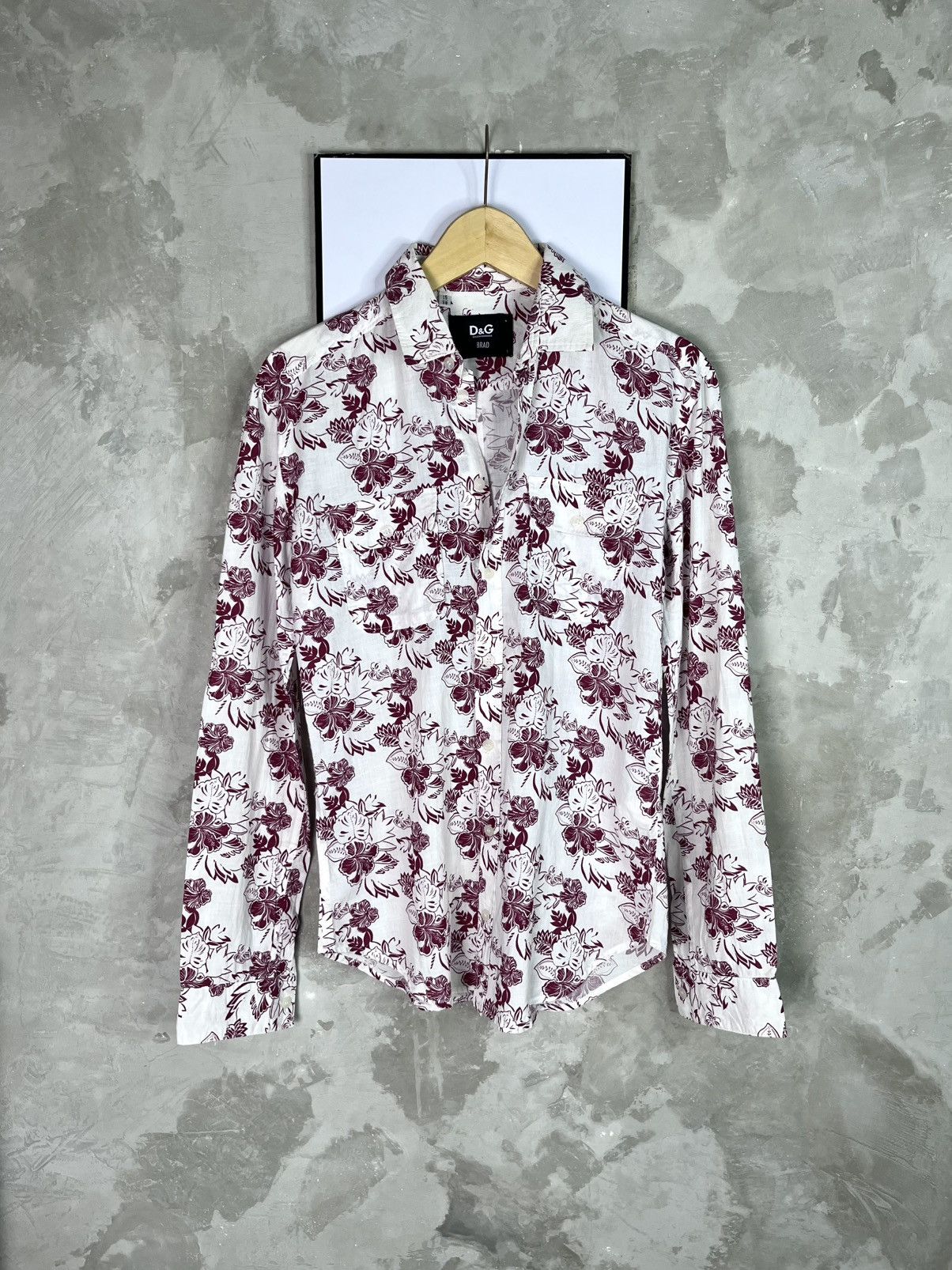 Dolce & Gabbana D&G 2000s Era Avant Garde Floral Button Up Slim Fit Size US S / EU 44-46 / 1 - 1 Thumbnail