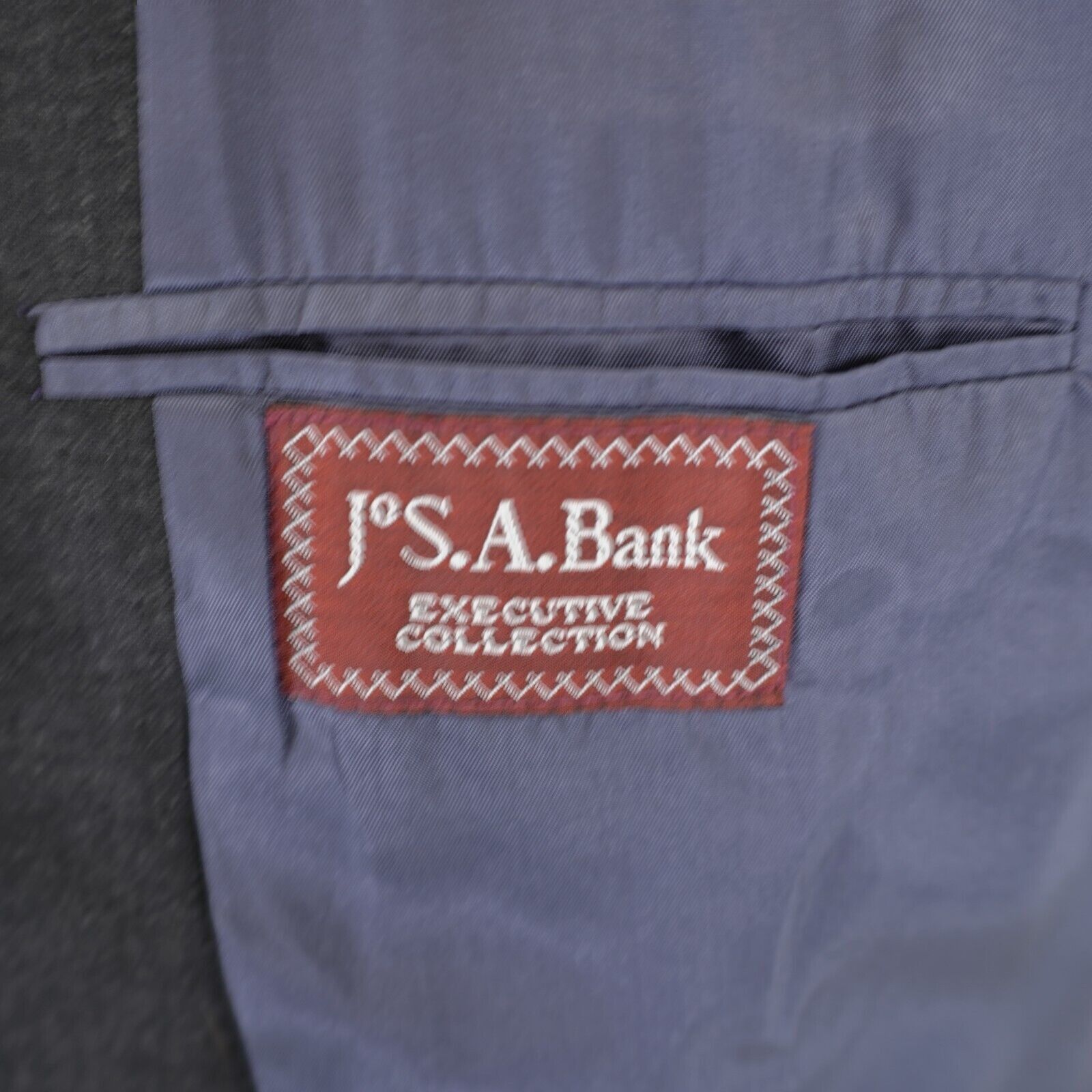Jos. A. Bank Jos A Bank Executive Collection Gray Wool Blazer 42R 2 Butto Size 42R - 8 Thumbnail