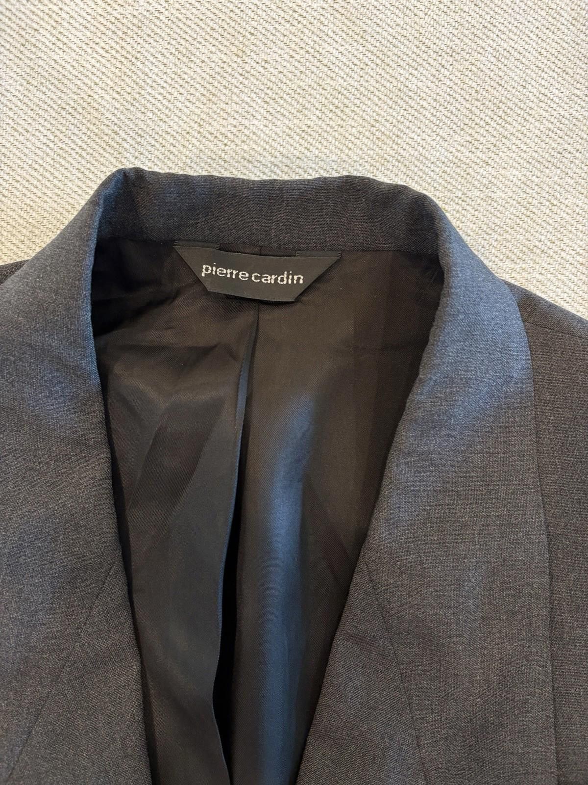 Pierre Cardin Vintage Pierre Cardin Charcoal Double Breast Jacket Wool 40R Size 40R - 8 Thumbnail